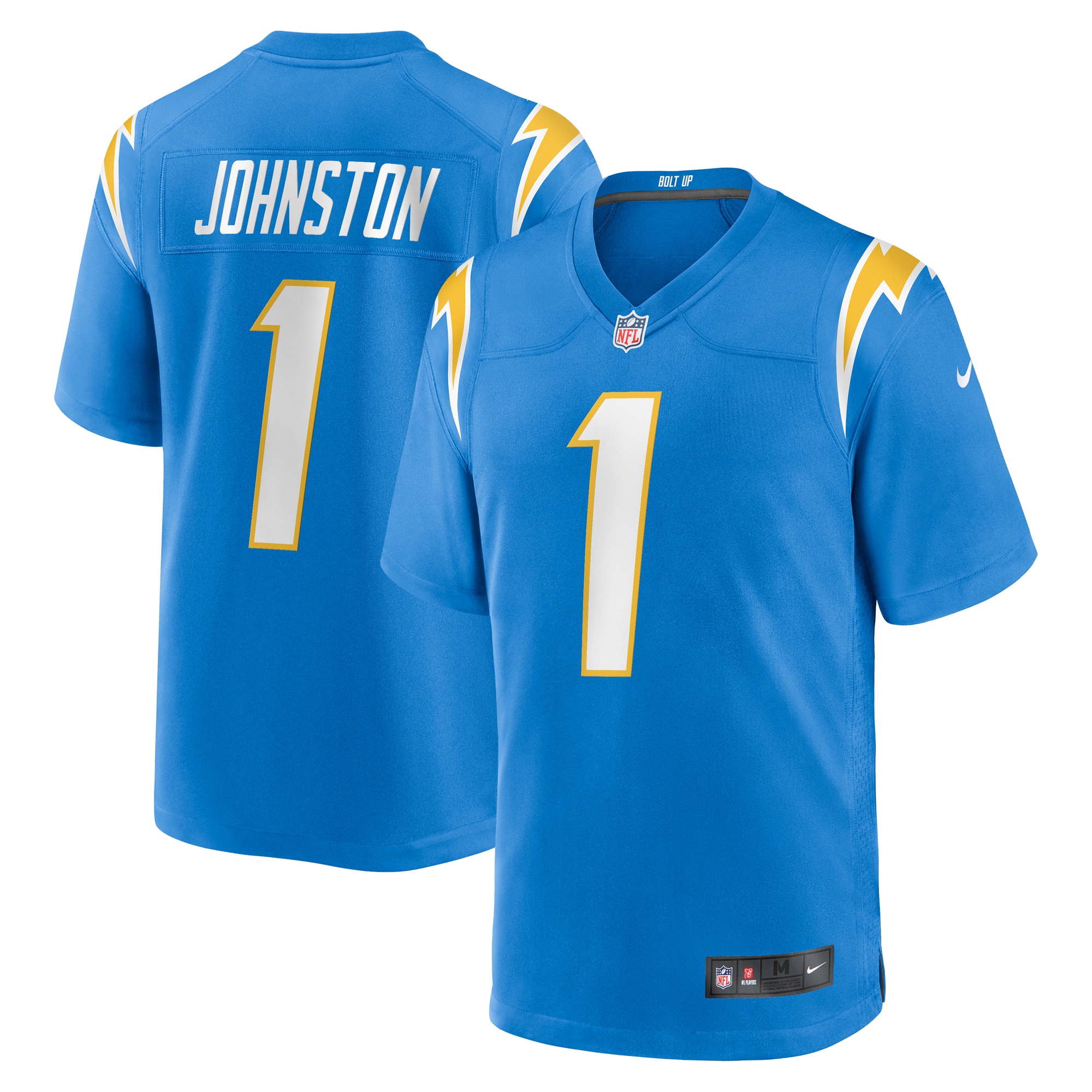 Men's Los Angeles Chargers Quentin Johnston Powder Blue Game Player Jersey Js5869