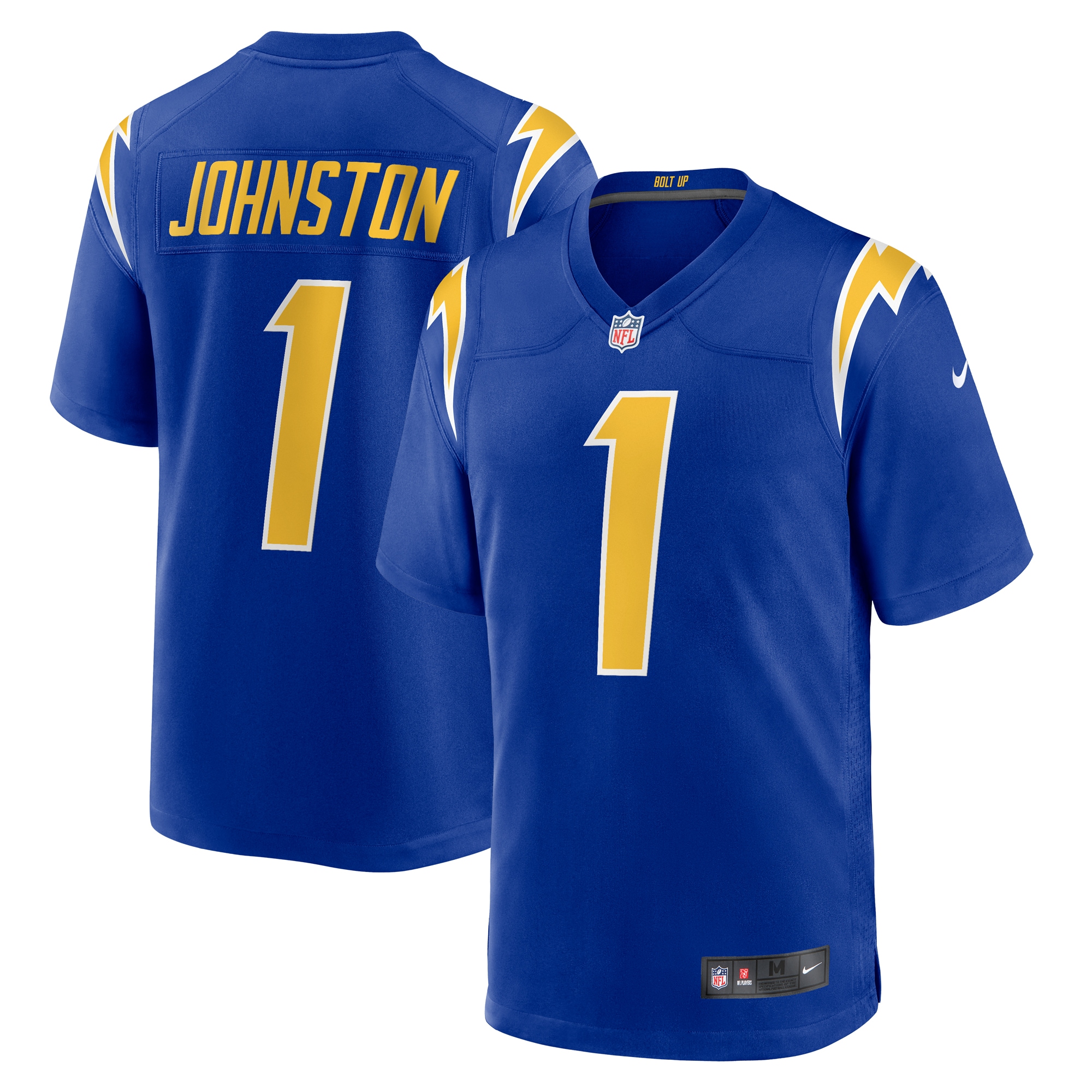 Men's Los Angeles Chargers Quentin Johnston Royal Alternate Game Jersey Js3941