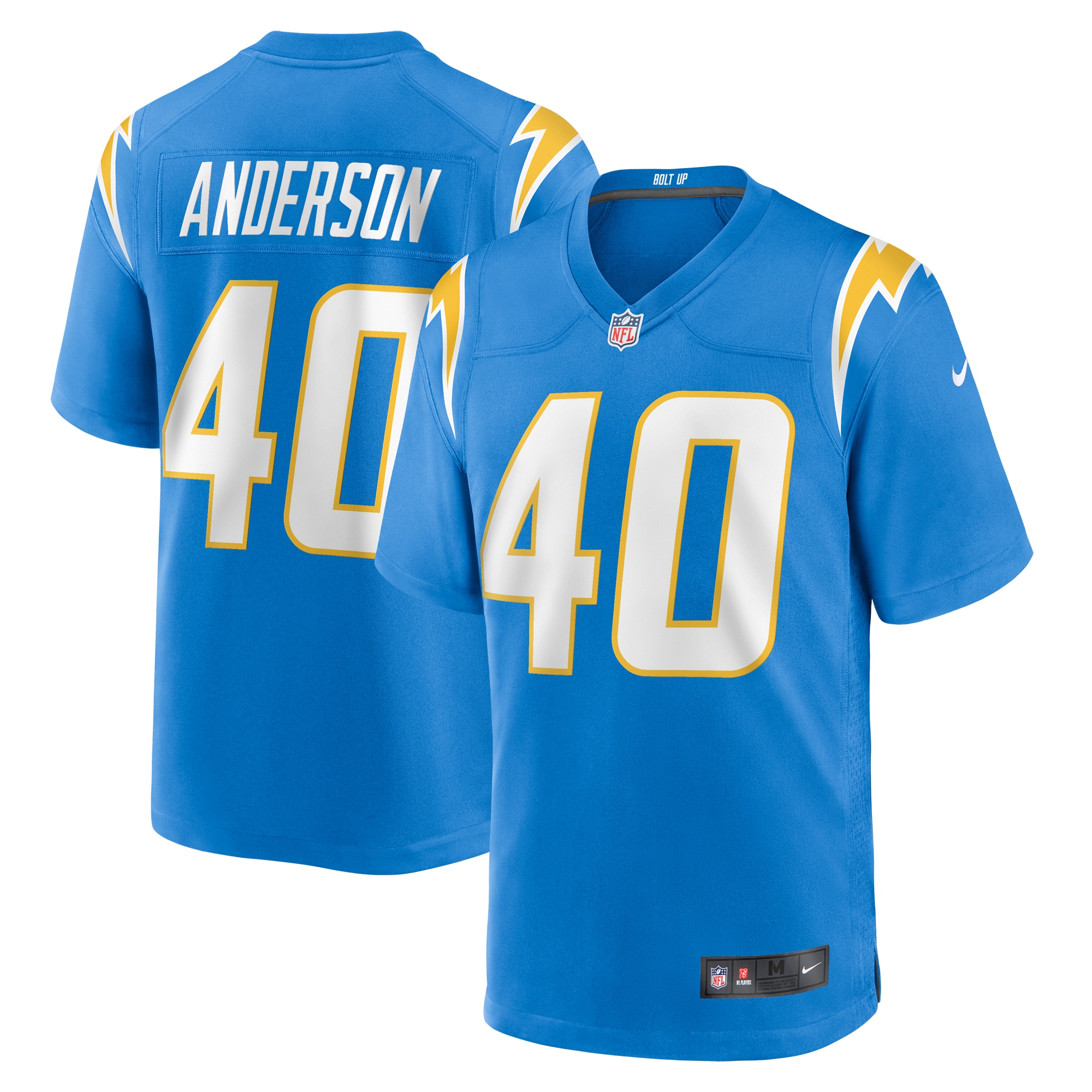 Men's Los Angeles Chargers Stephen Anderson Powder Blue Game Jersey Js7131