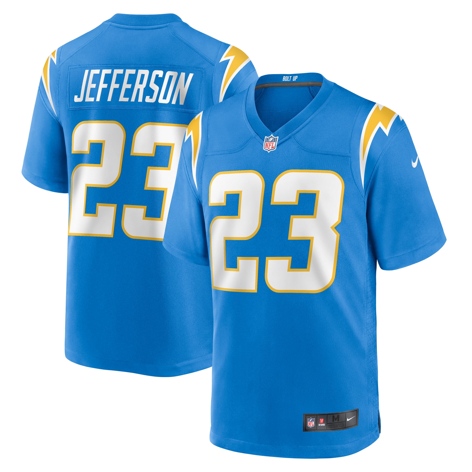 Men's Los Angeles Chargers Tony Jefferson Powder Blue Team Game Jersey Js7117