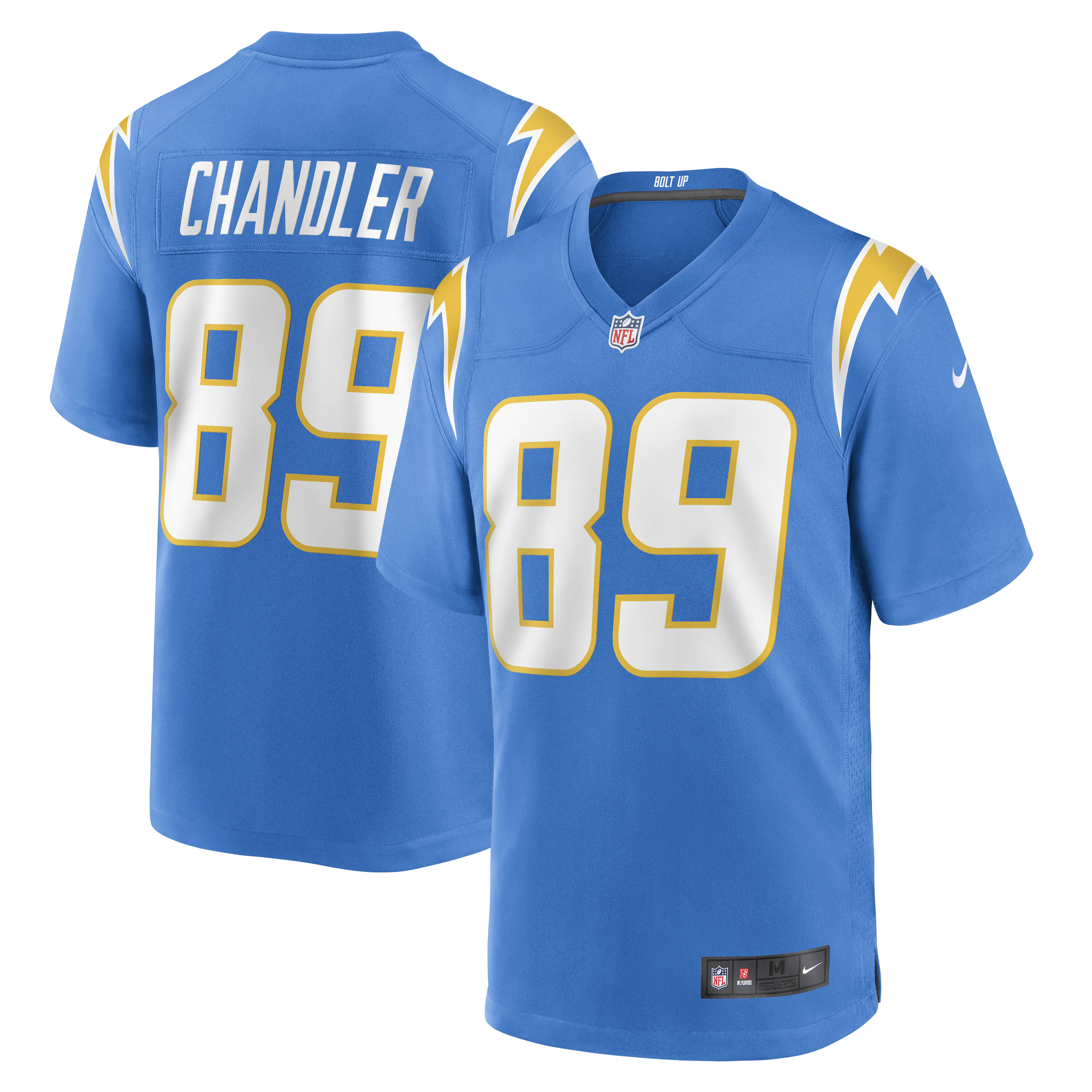 Men's Los Angeles Chargers Wes Chandler Powder Blue Retired Player Jersey Js9625