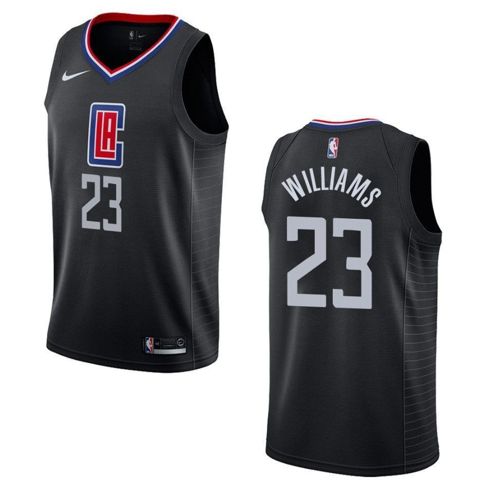 Men's Los Angeles Clippers 23 Lou Williams Statement Swingman Jersey - Black