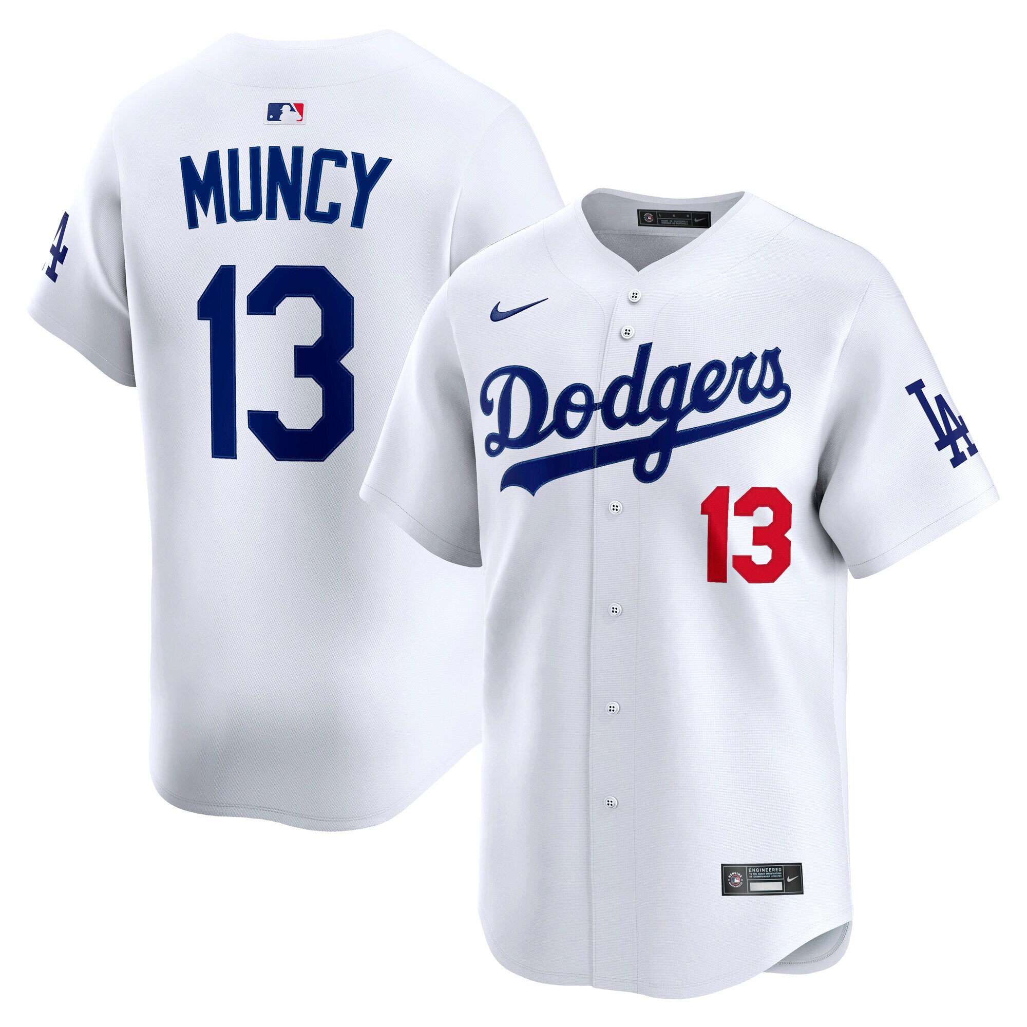 Men's Los Angeles Dodgers Max Muncy White Alternate Limited Player Jersey
