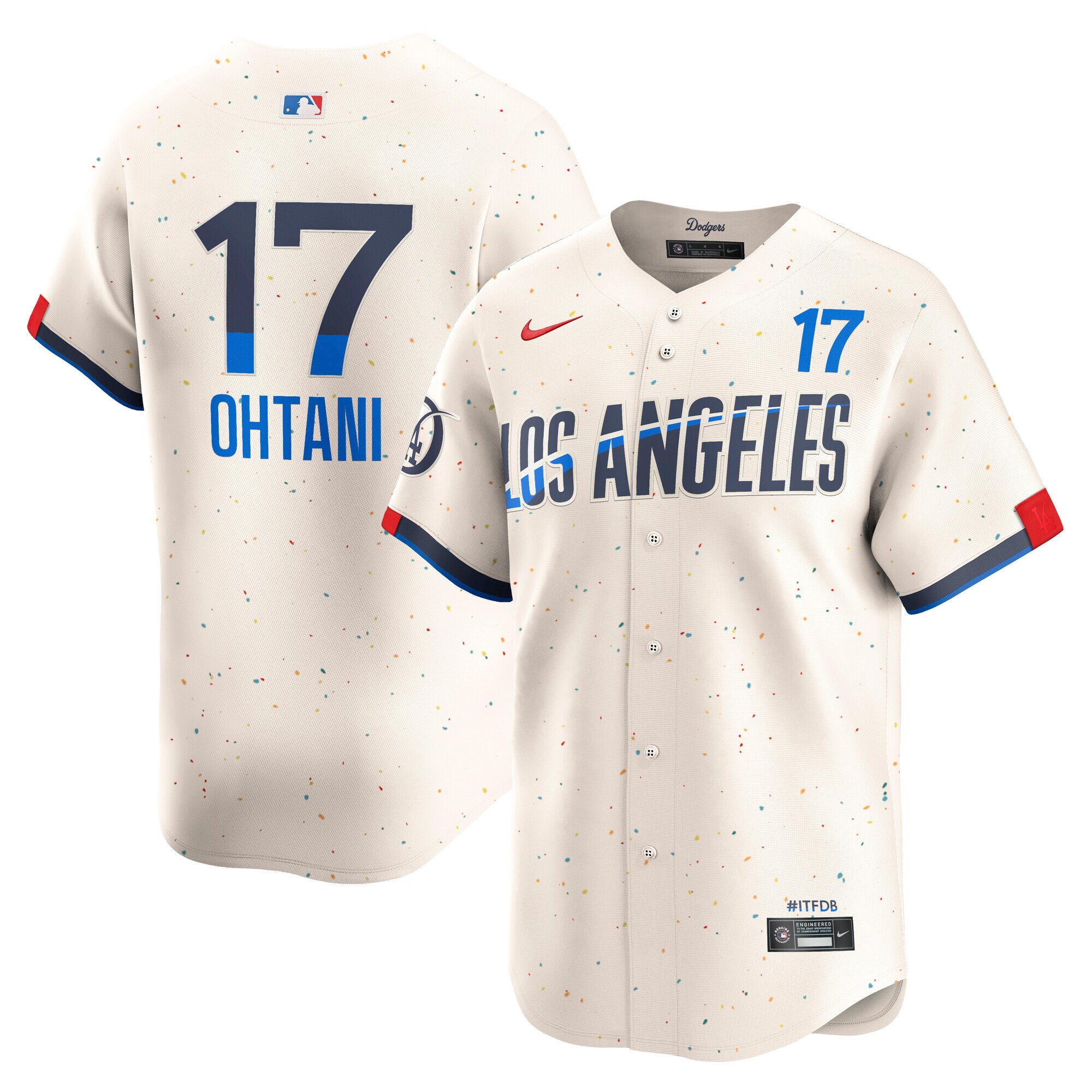 Men's Los Angeles Dodgers Shohei Ohtani Cream City Connect Limited Player Jersey