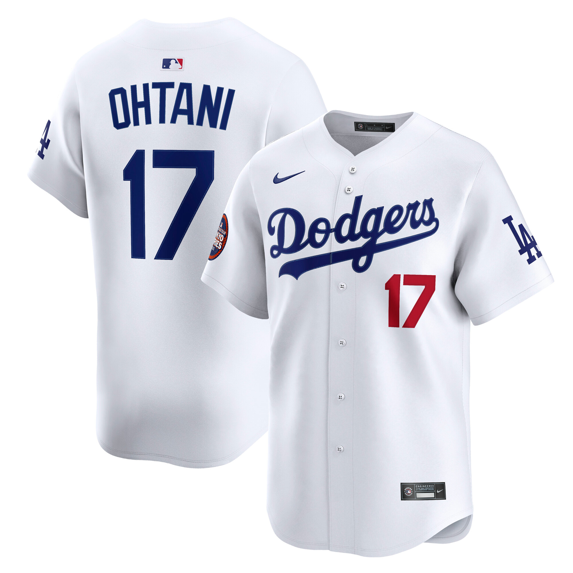 Men's Los Angeles Dodgers Shohei Ohtani White 2025 Mlb World Tour: Tokyo Series Home Limited Player Jersey