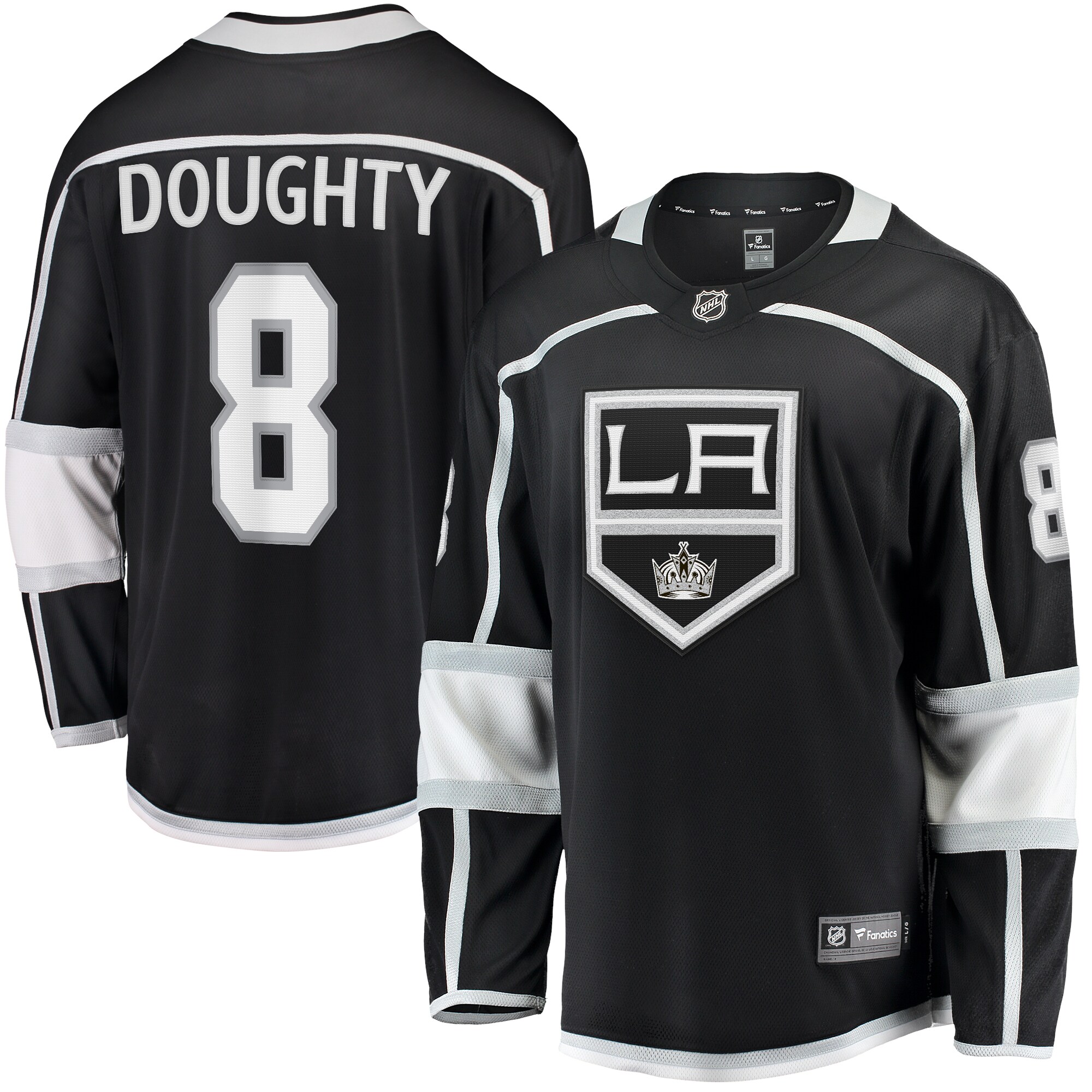 Men's Los Angeles Kings Drew Doughty Black Home Breakaway Jersey