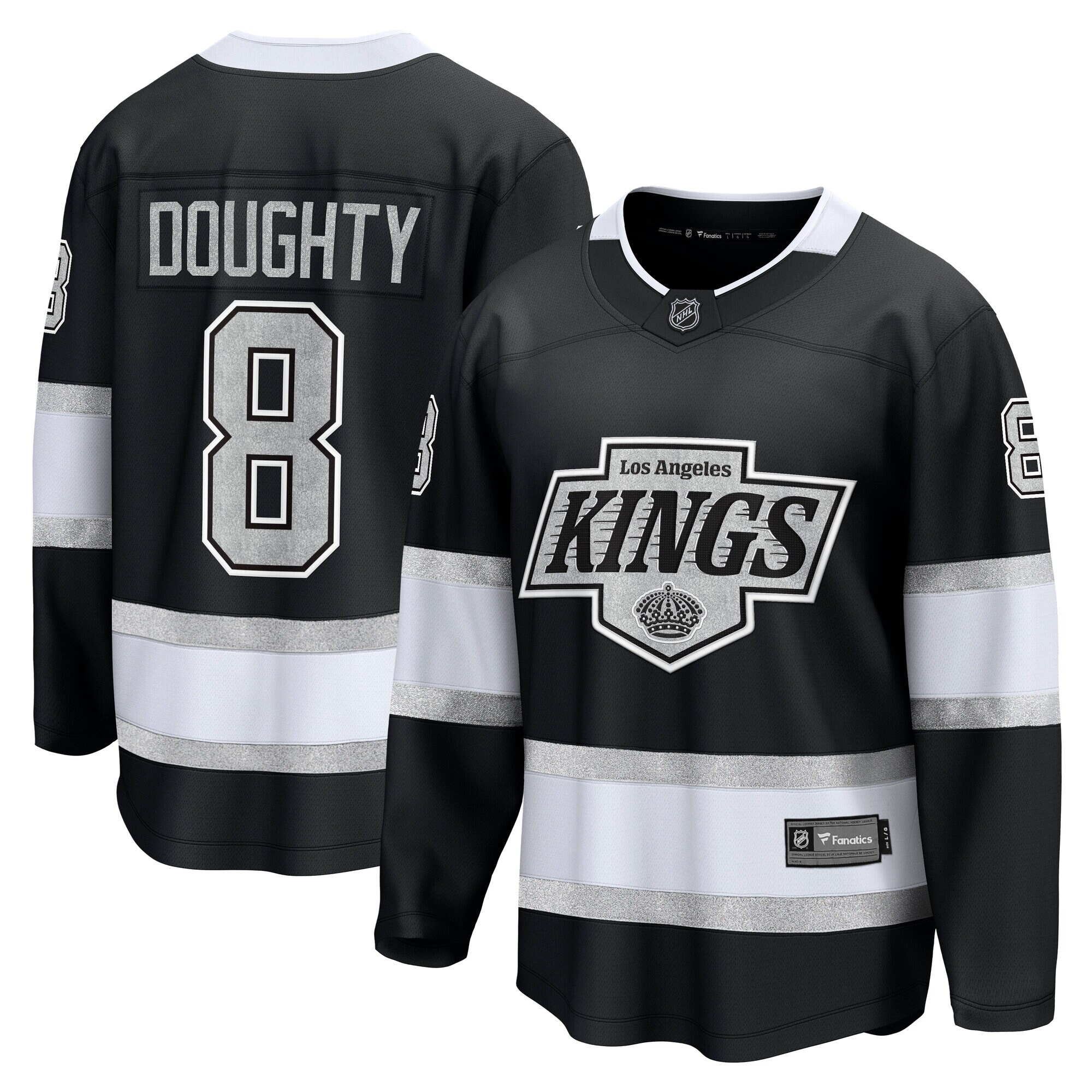 Men's Los Angeles Kings Drew Doughty Black Home Premier Breakaway Player Jersey