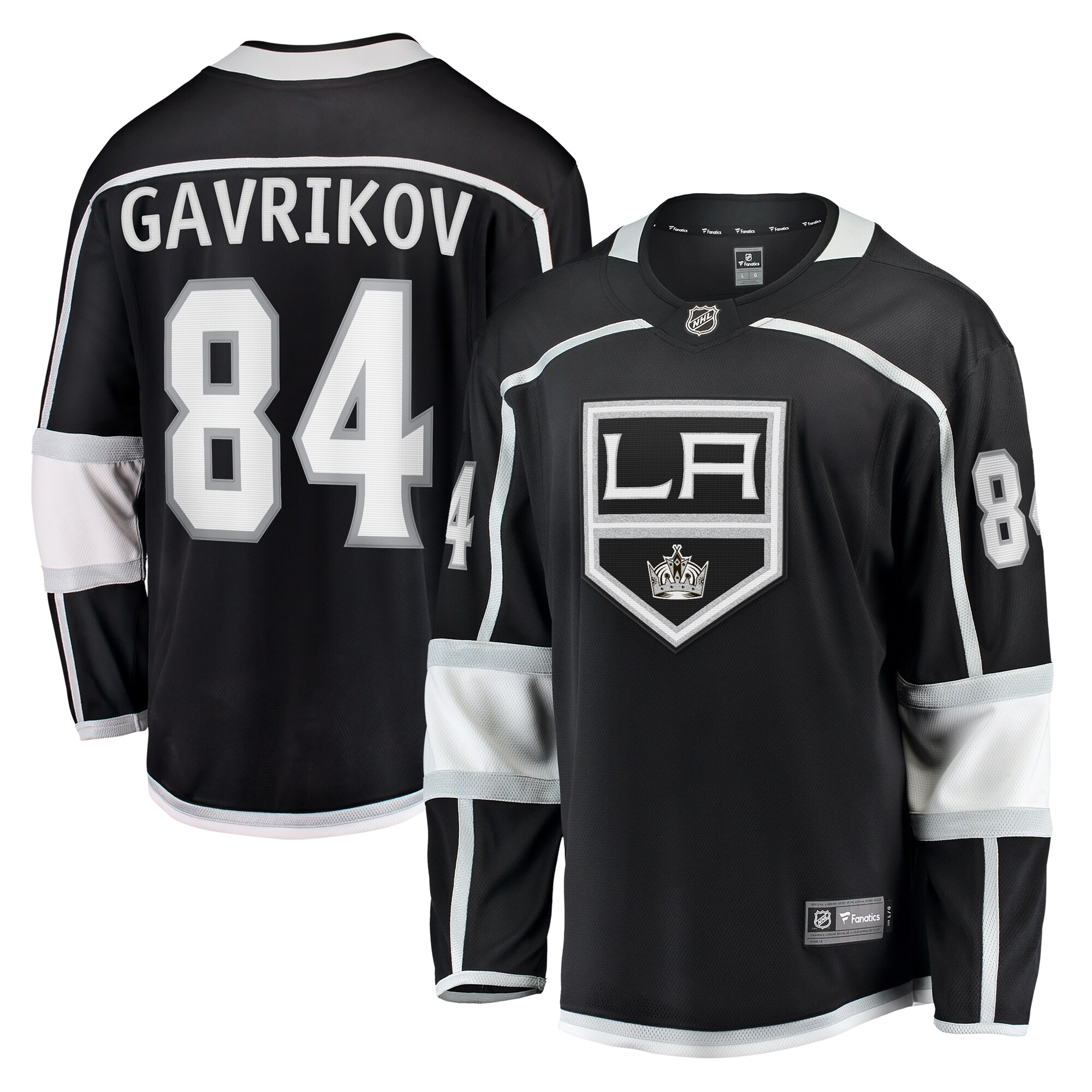 Men's Los Angeles Kings Vladislav Gavrikov Black Home Breakaway Jersey