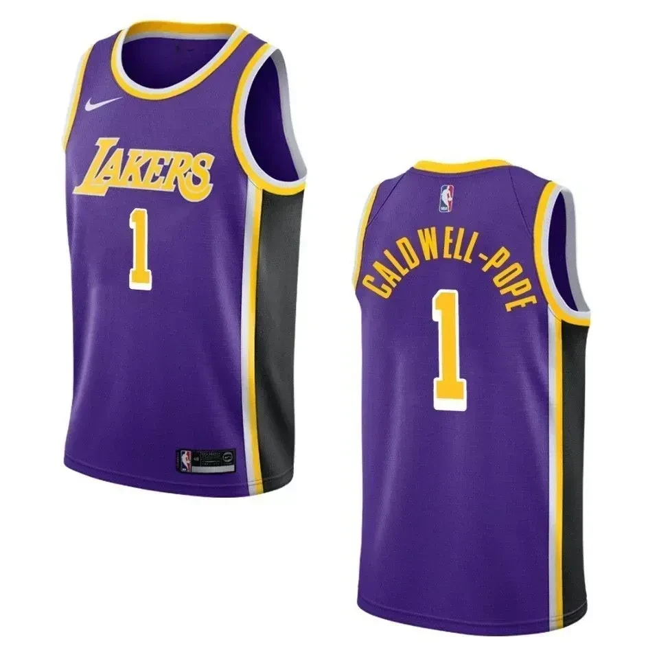 Men's Los Angeles Lakers 1 Kentavious Caldwell-pope Statement Swingman Jersey - Purple