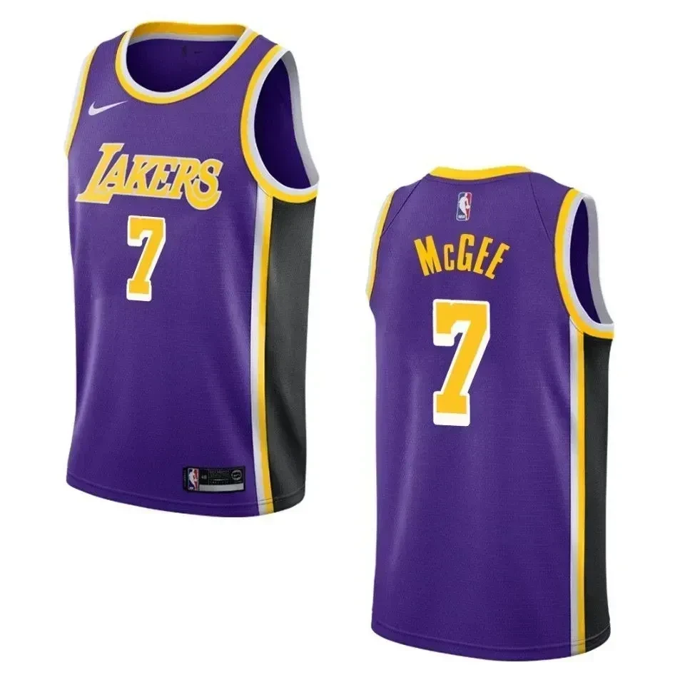 Men's Los Angeles Lakers 7 Javale Mcgee Statement Swingman Jersey - Purple