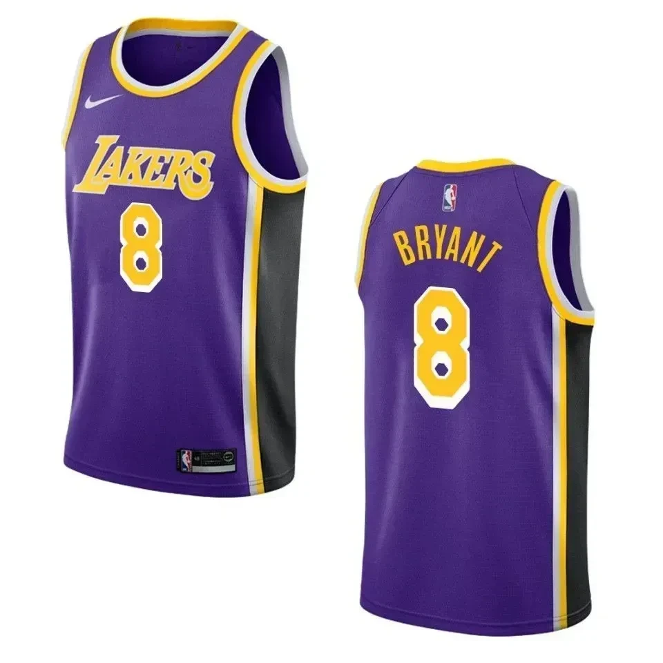 Men's Los Angeles Lakers 8 Kobe Bryant Statement Swingman Jersey - Purple