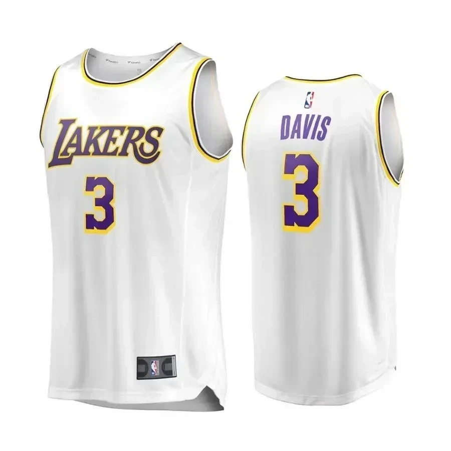 Men's Los Angeles Lakers Anthony Davis White Association Jersey