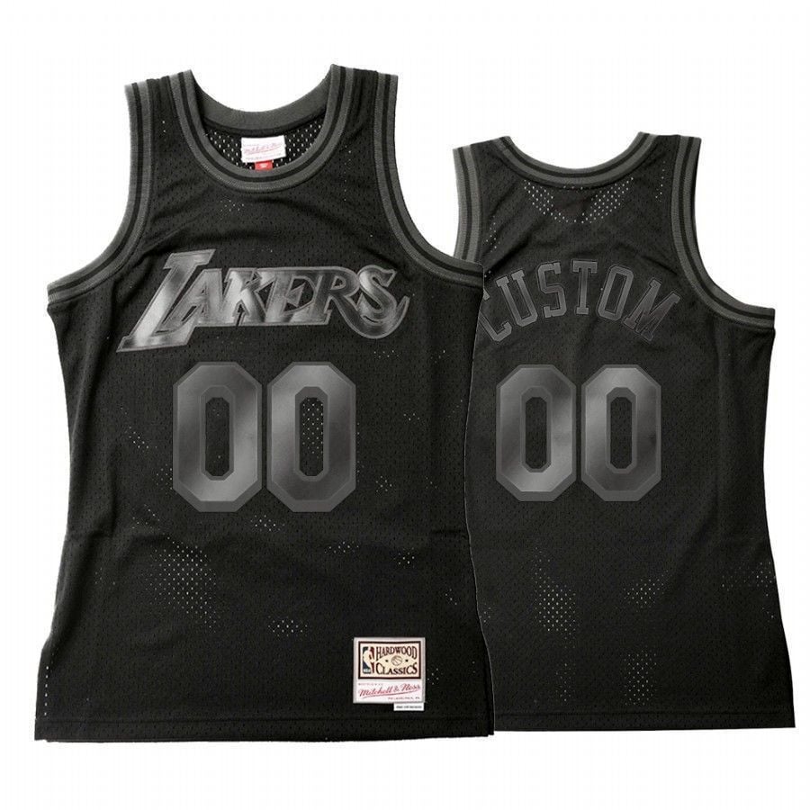 Men's Los Angeles Lakers Custom 00 Throwback Tonal Jersey