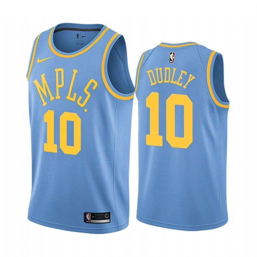 Men's Los Angeles Lakers Jared Dudley 10 Blue Classic Jersey