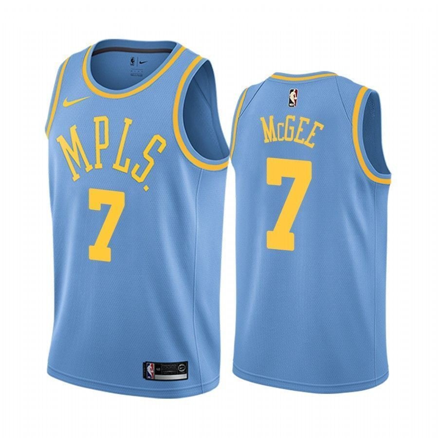 Men's Los Angeles Lakers Javale Mcgee 7 Blue Classic Jersey