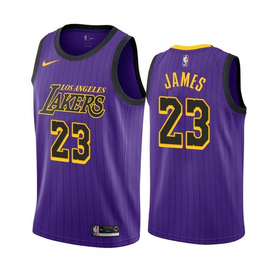 Men's Los Angeles Lakers Lebron James 23 City Men's Jersey