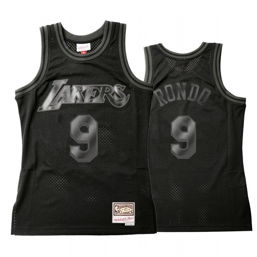 Men's Los Angeles Lakers Rajon Rondo 9 Throwback Tonal Jersey