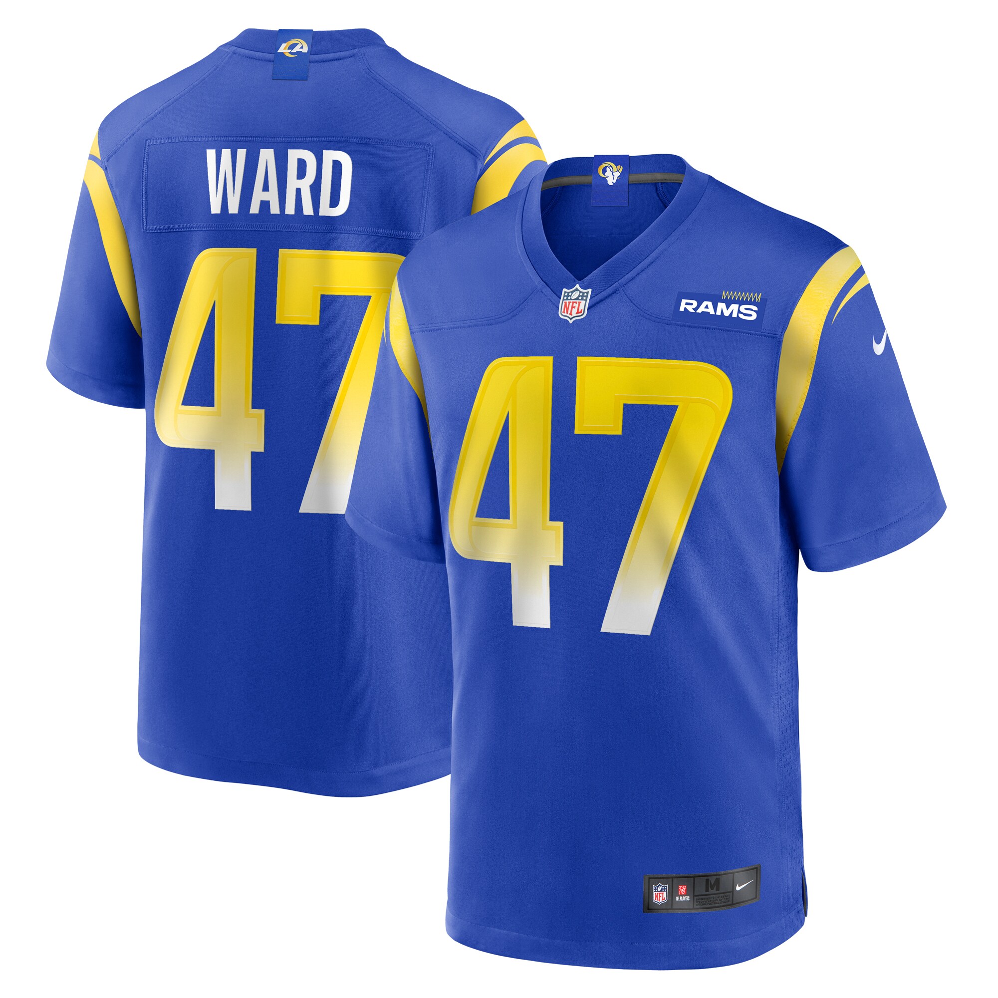 Men's Los Angeles Rams Alex Ward Royal Home Game Jersey Js5837