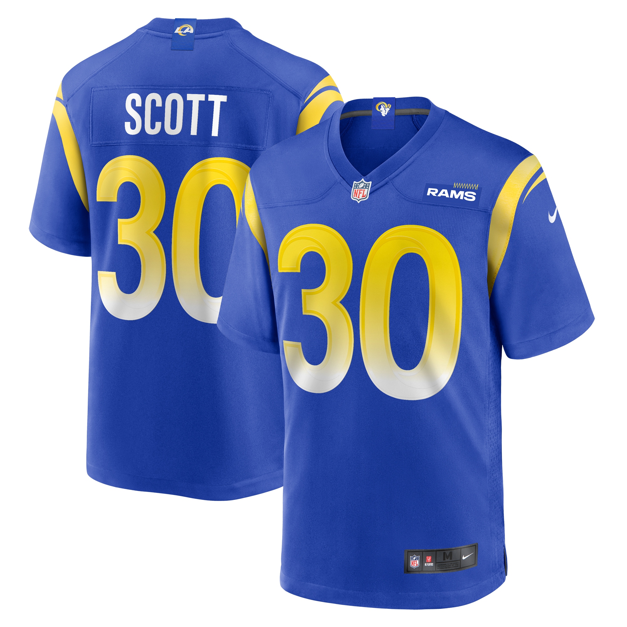 Men's Los Angeles Rams Boston Scott Royal Game Jersey Js6462
