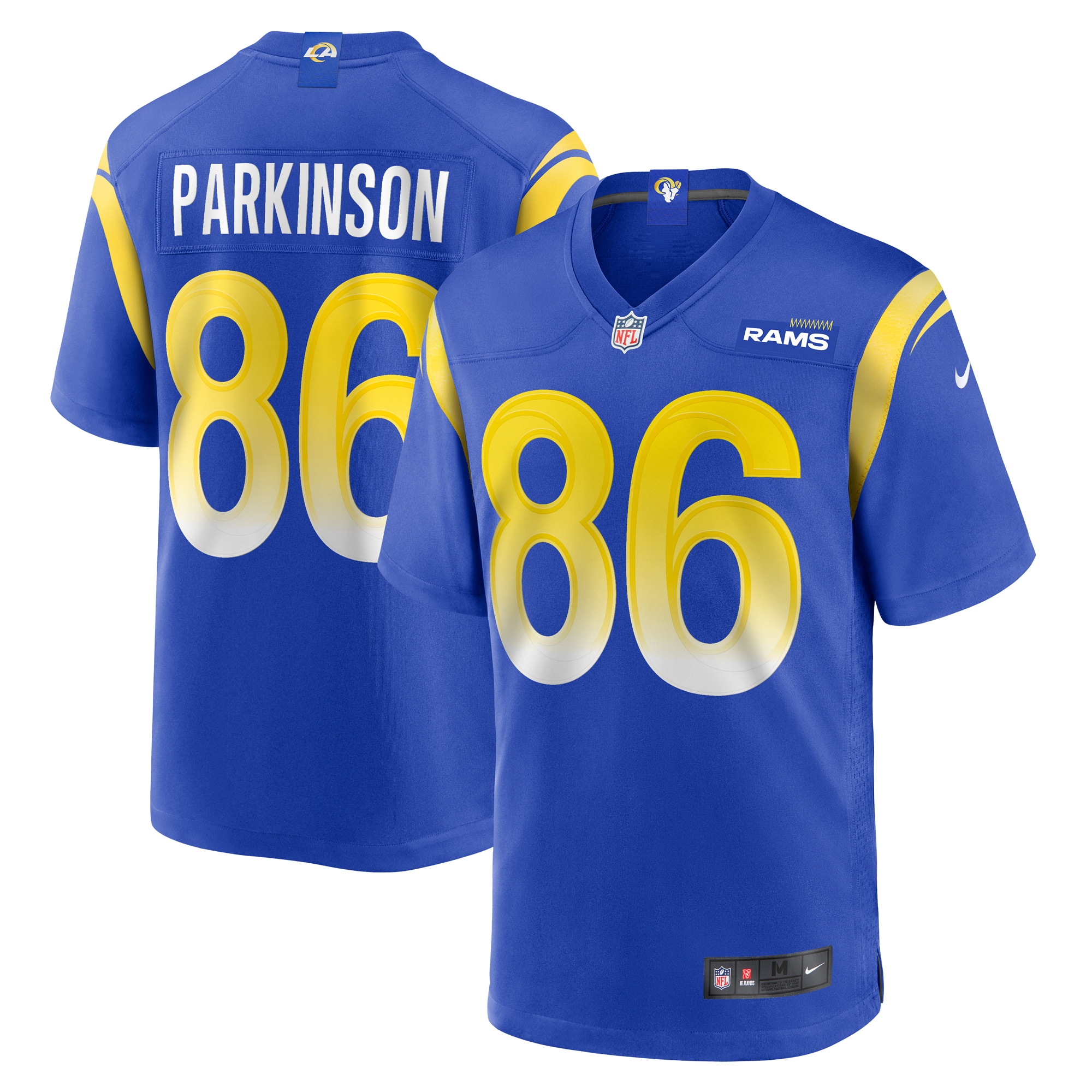 Men's Los Angeles Rams Colby Parkinson Royal Game Jersey Js5307