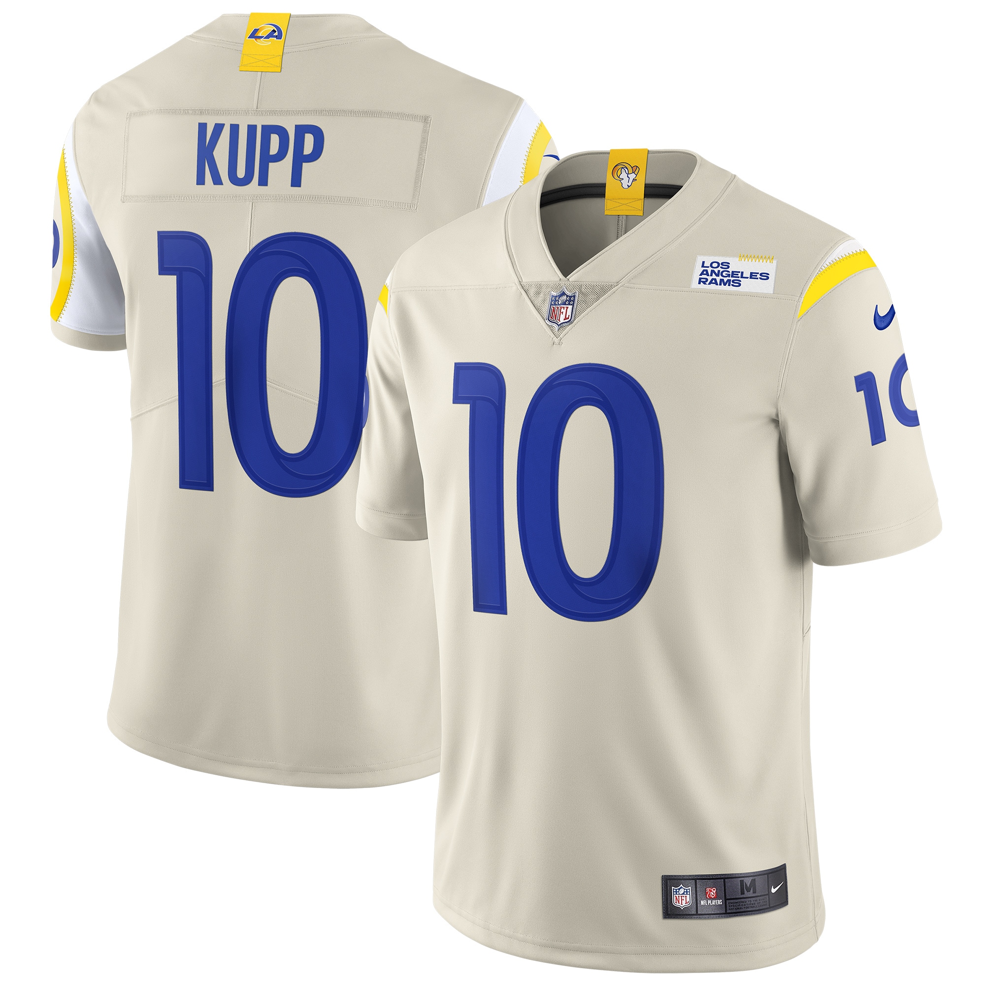 Men's Los Angeles Rams Cooper Kupp Bone Vapor Limited Jersey Js7023