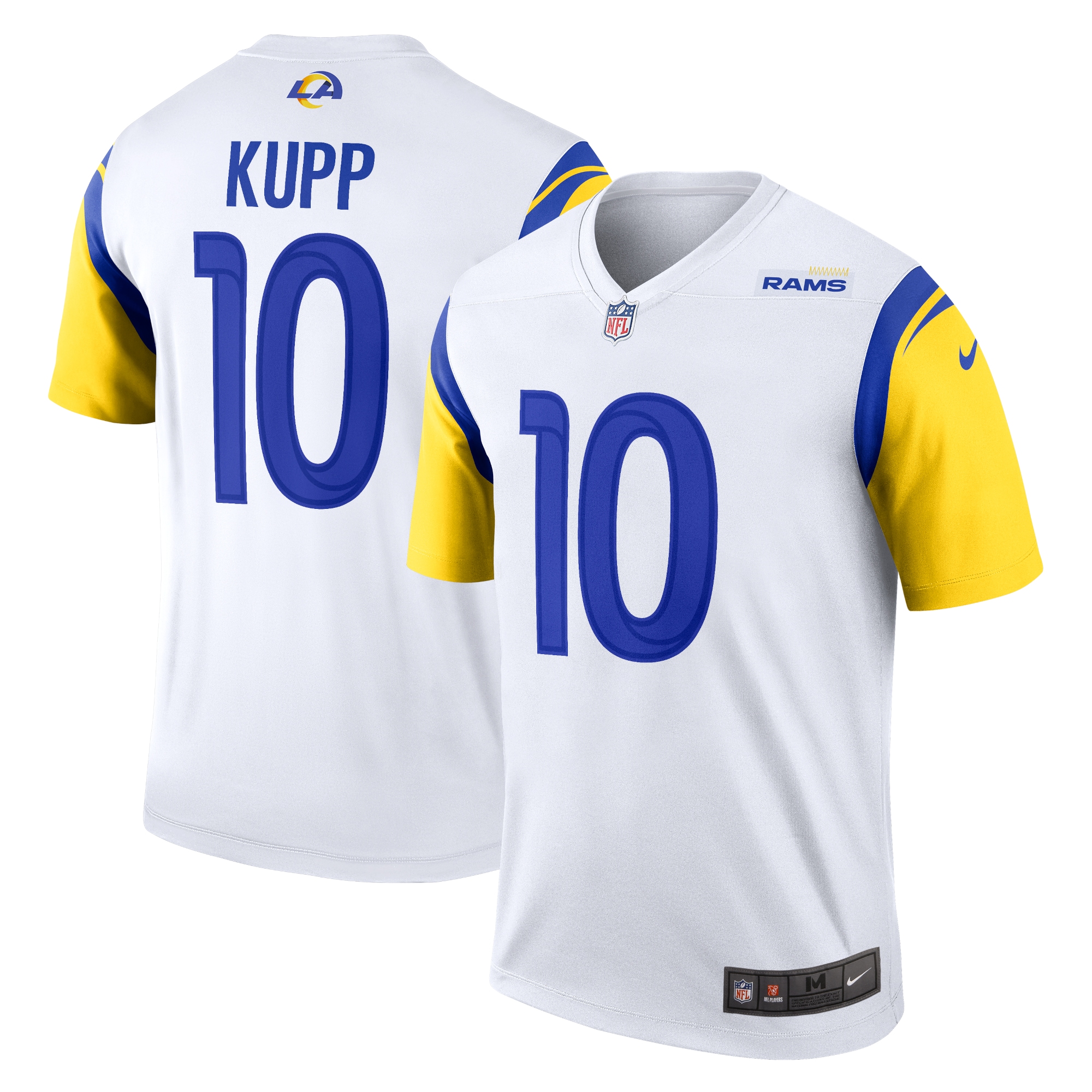 Men's Los Angeles Rams Cooper Kupp White Alternate Legend Player Performance Top Js5969