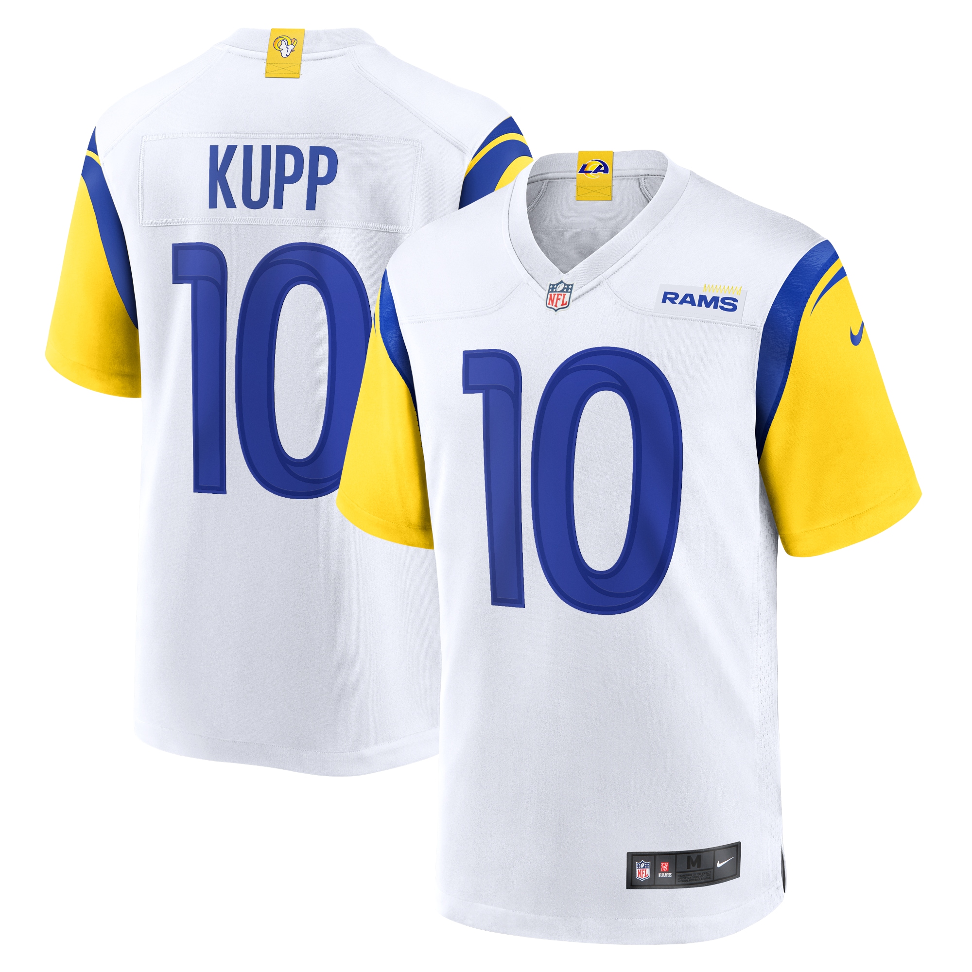 Men's Los Angeles Rams Cooper Kupp White Alternate Player Game Jersey Js3234