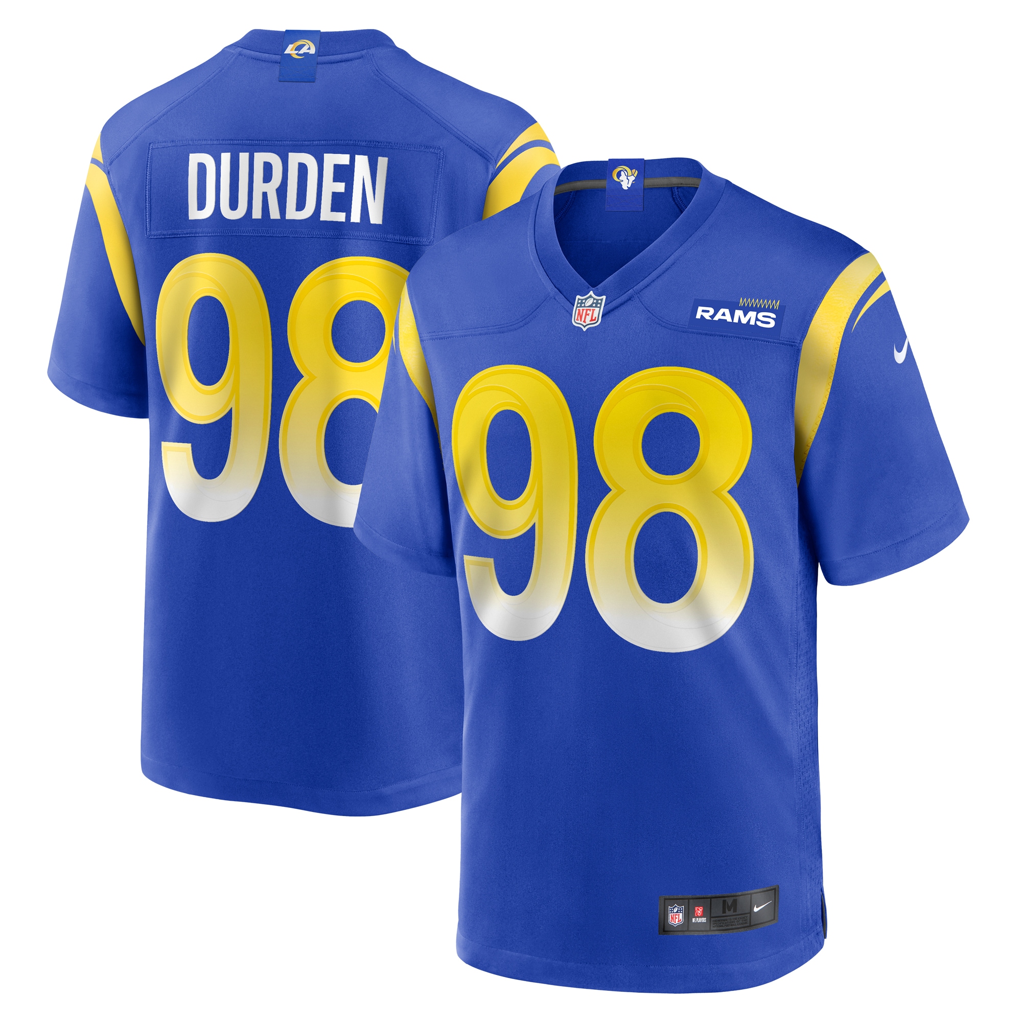 Men's Los Angeles Rams Cory Durden Royal Game Jersey Js1906