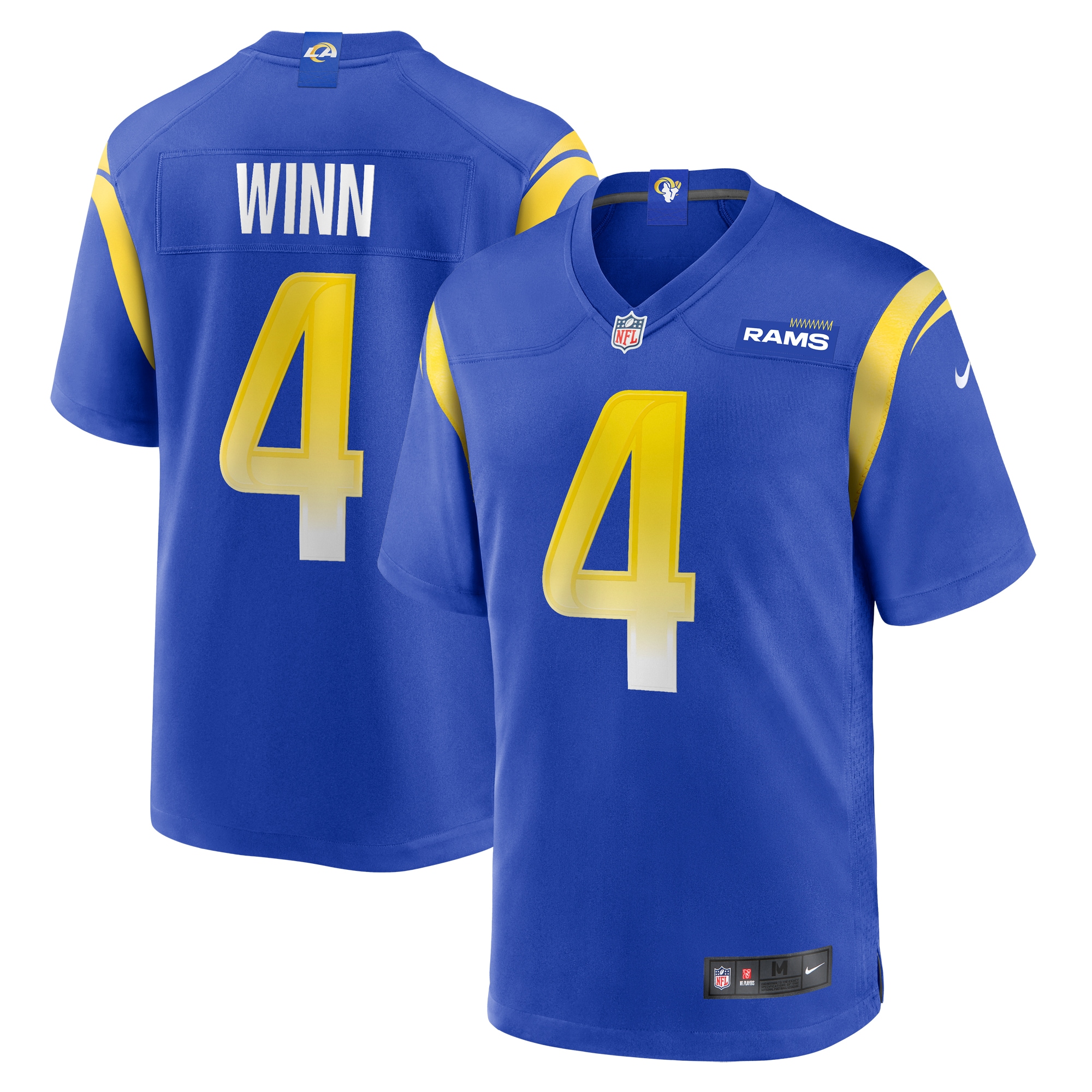 Men's Los Angeles Rams Dresser Winn Royal Team Game Jersey Js8098