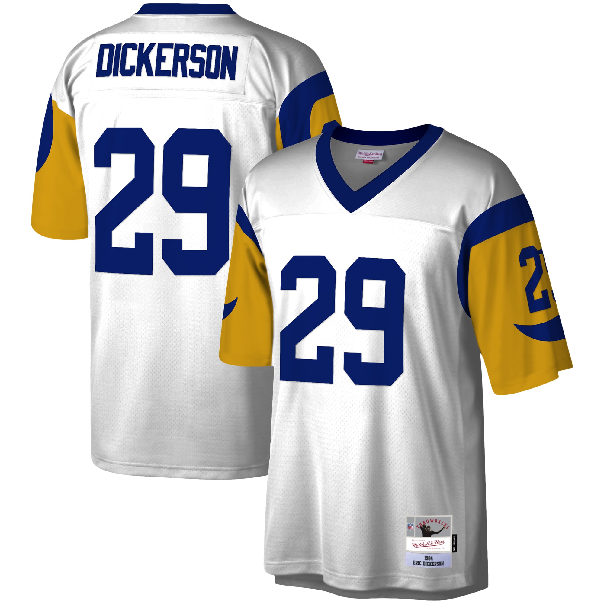 Men's Los Angeles Rams Eric Dickerson Mitchell & Ness White Legacy Jersey Js1812