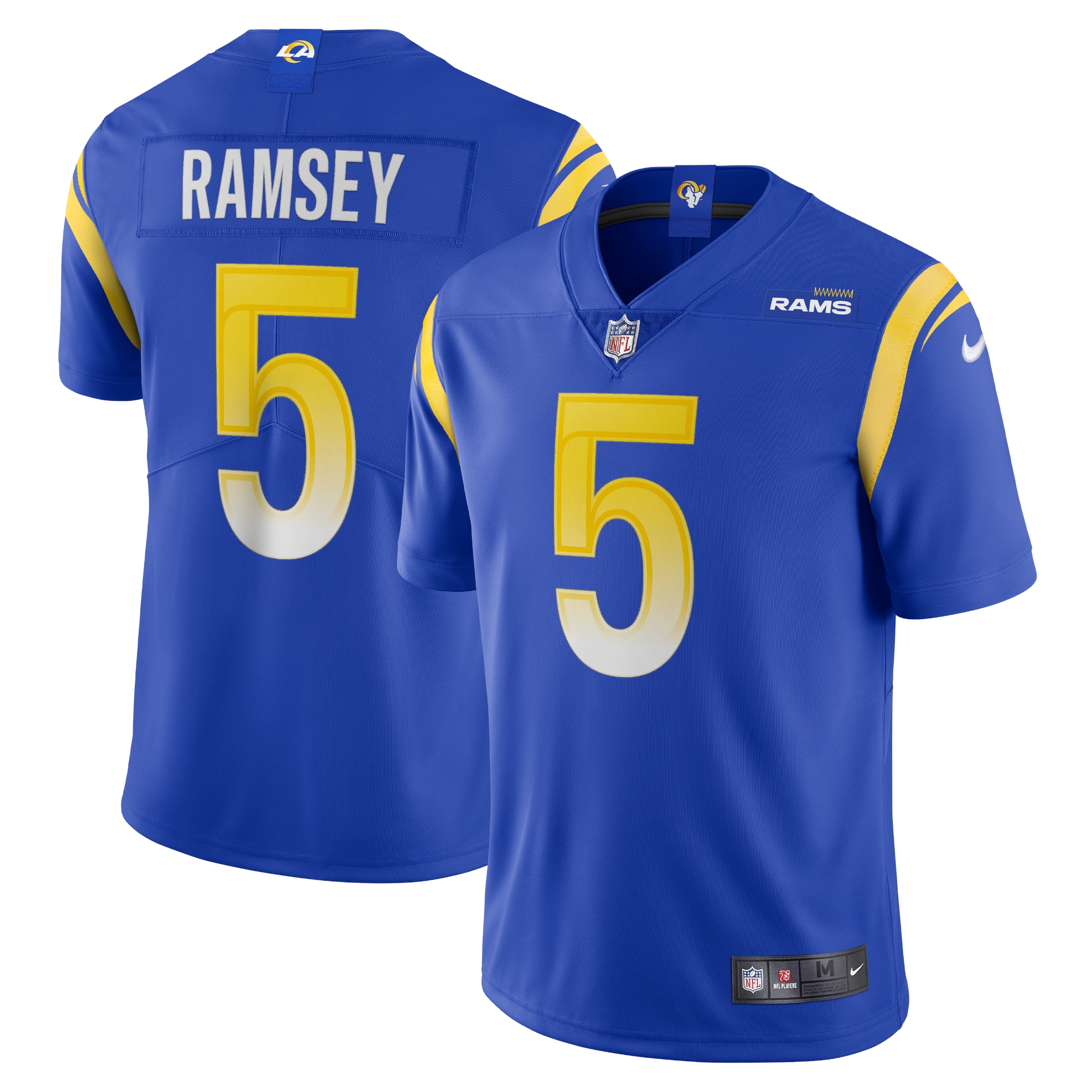 Men's Los Angeles Rams Jalen Ramsey Royal Team Vapor Limited Jersey Js5214