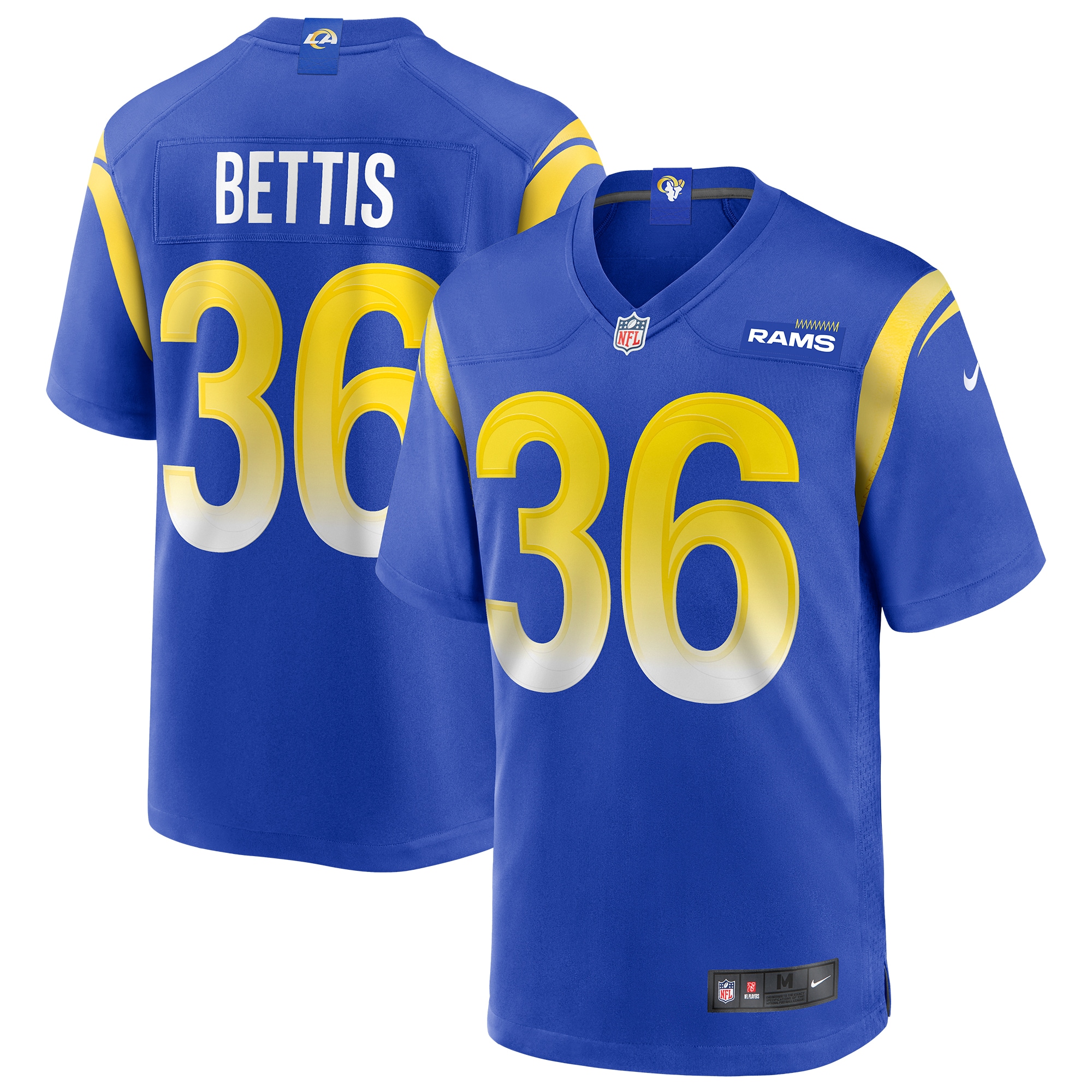 Men's Los Angeles Rams Jerome Bettis Royal Game Retired Player Jersey Js1284