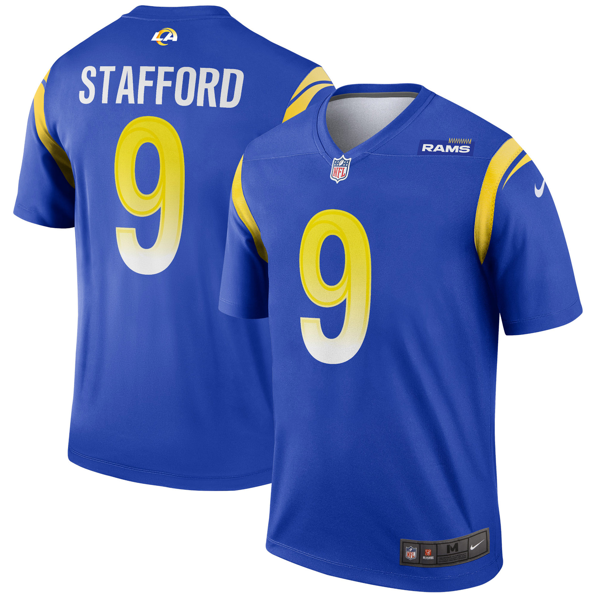 Men's Los Angeles Rams Matthew Stafford Royal Team Legend Player Performance Top Js1594
