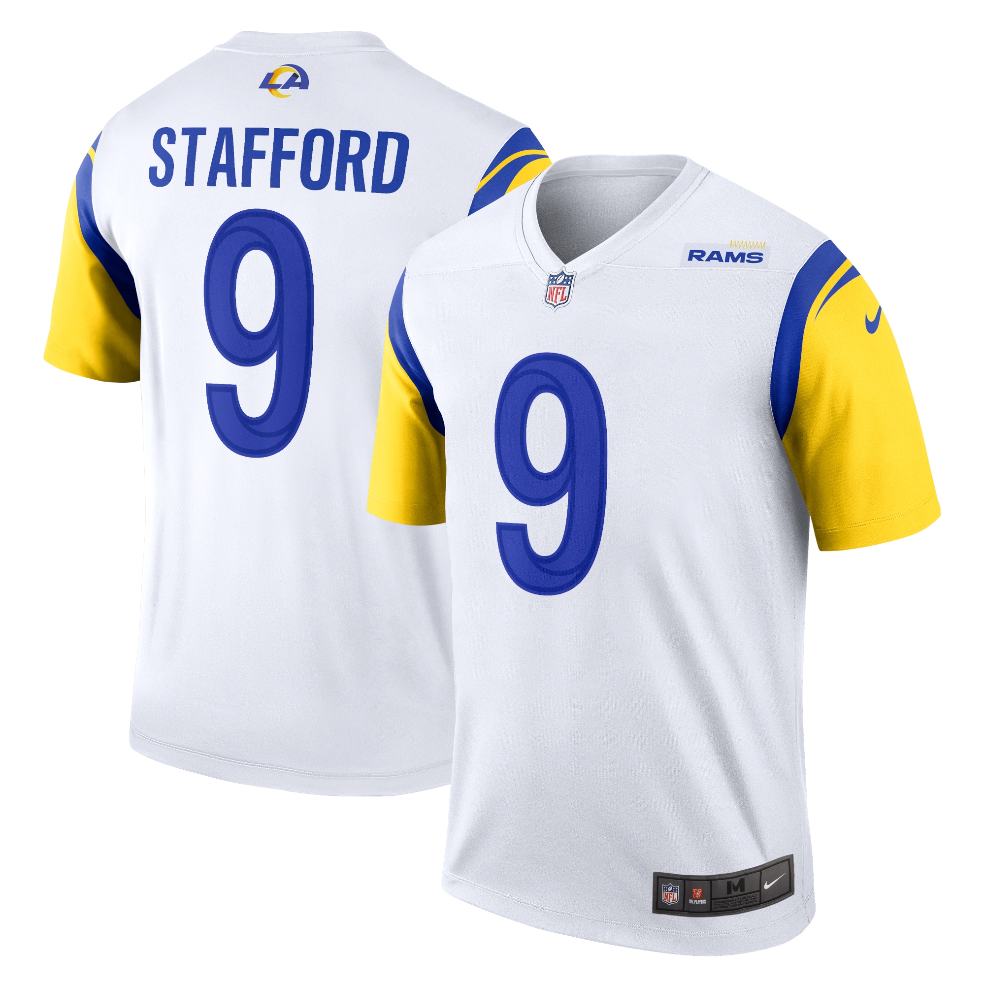 Men's Los Angeles Rams Matthew Stafford White Alternate Legend Player Performance Top Js6123