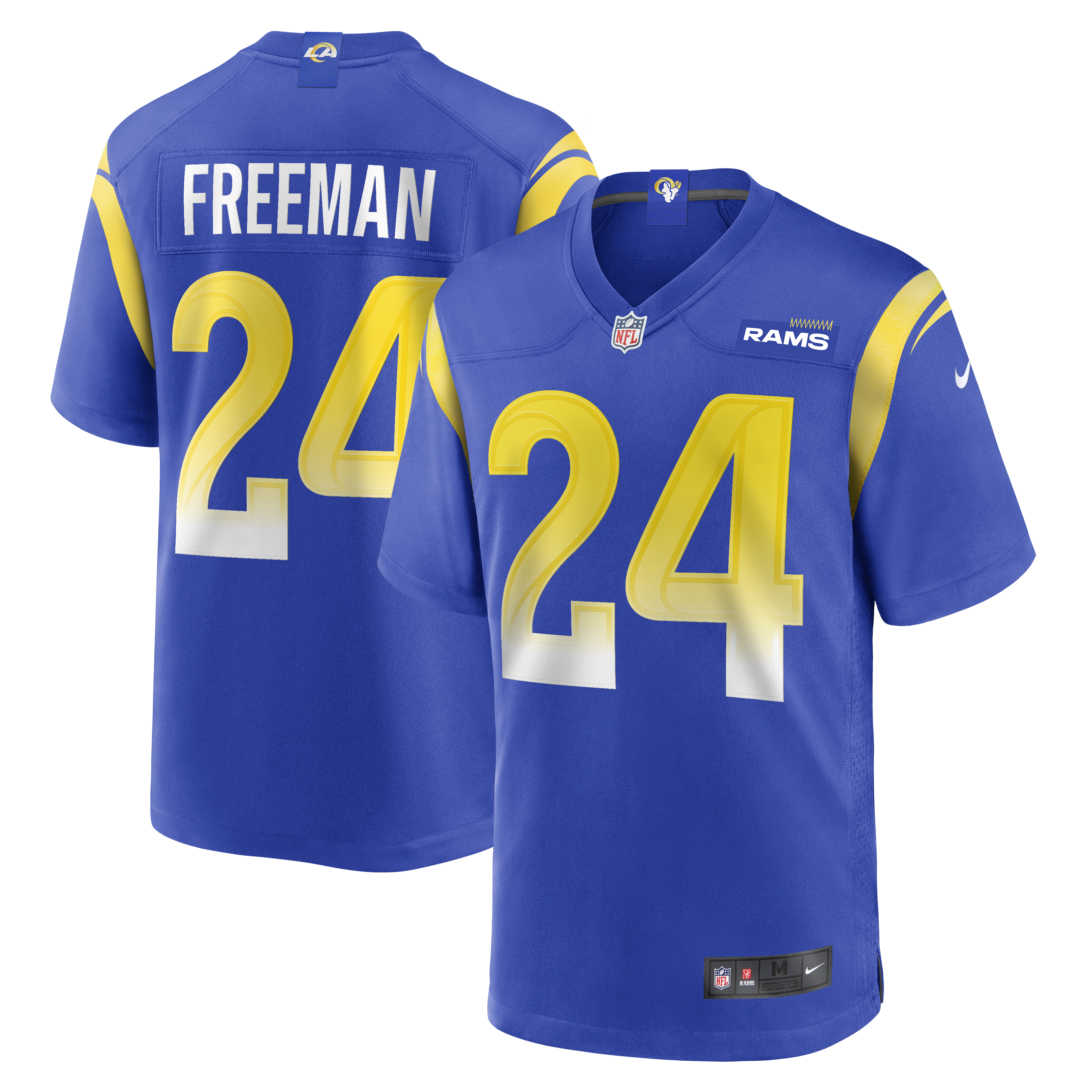 Men's Los Angeles Rams Royce Freeman Royal Game Jersey Js7502