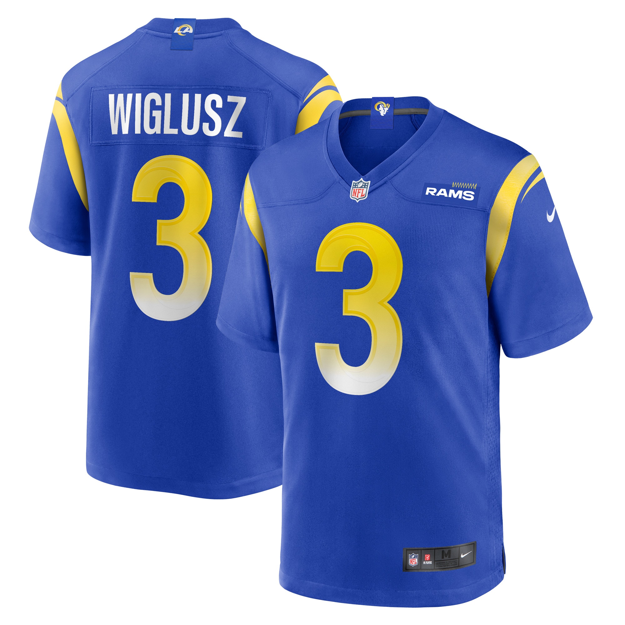 Men's Los Angeles Rams Sam Wiglusz Royal Game Jersey Js8772