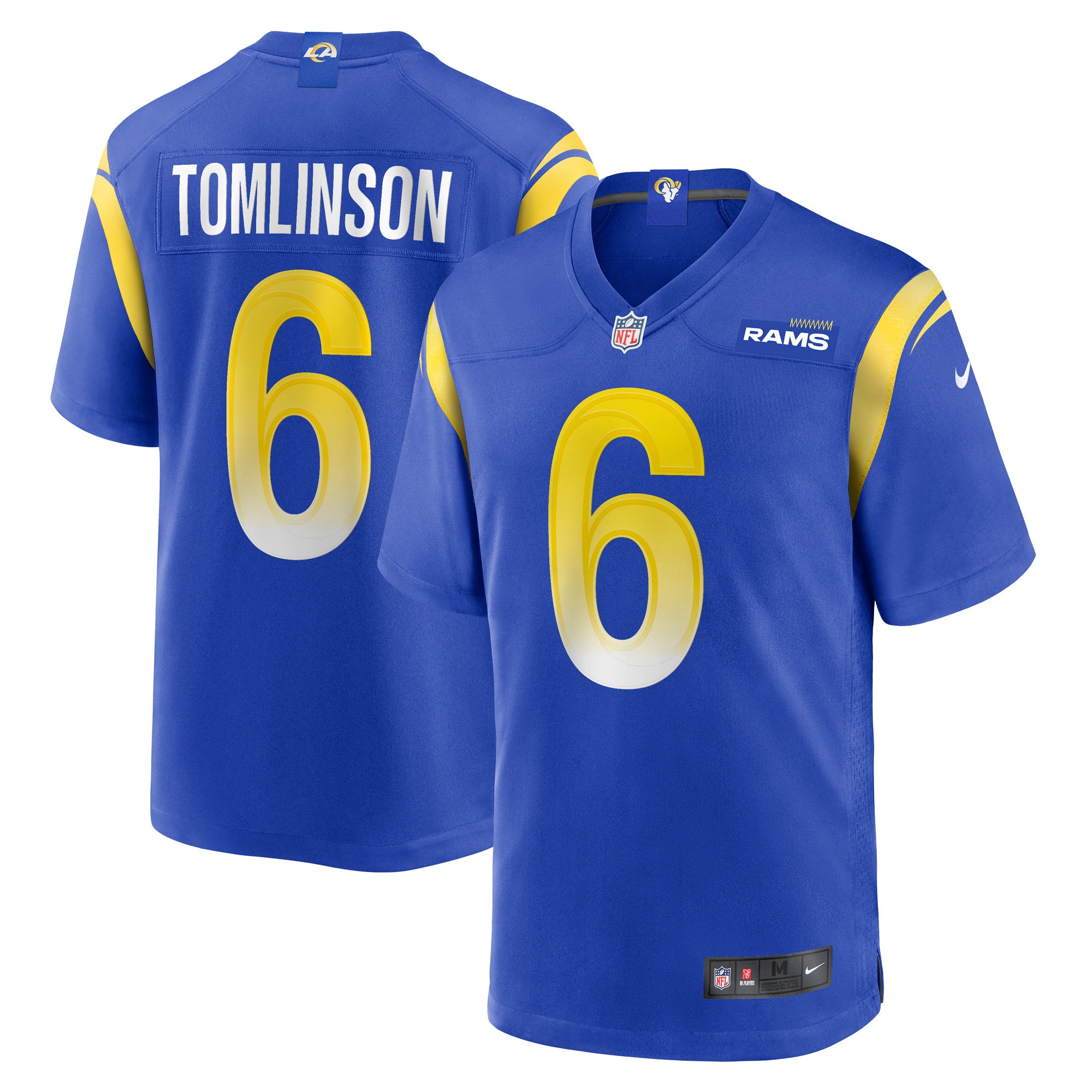 Men's Los Angeles Rams Tre'vius Hodges-tomlinson Royal Team Game Jersey Js2267