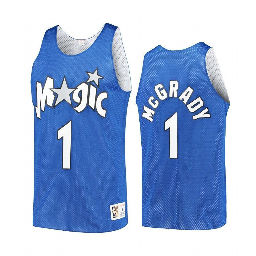 Men's Magic Tracy Mcgrady 1 Hardwood Classics Reversible Practice Jersey