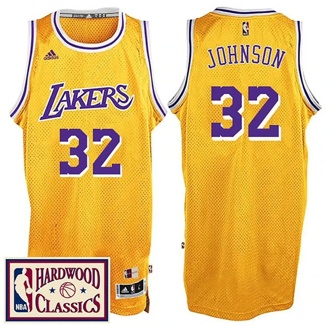 Men's Male 2016-17 Season Los Angeles Lakers 32 Hardwood Classics Throwback Gold Jersey Magic Johnson Jersey