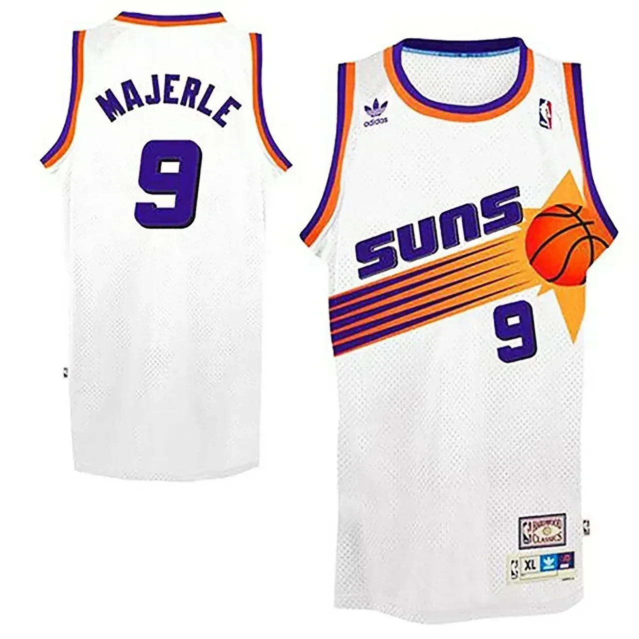 Men's Male Dan Majerle Phoenix Suns Soul Swingman Throwback Jersey-white Jersey