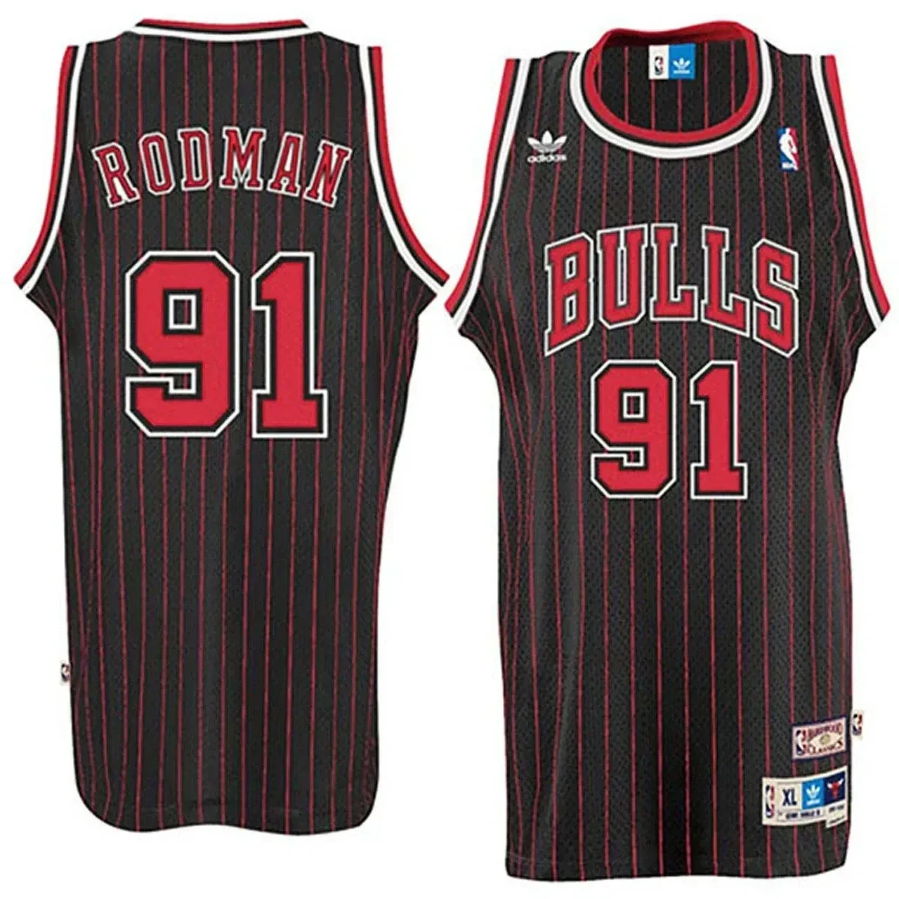 Men's Male Dennis Rodman Chicago Bulls Soul Swingman Throwback Jersey-black Jersey