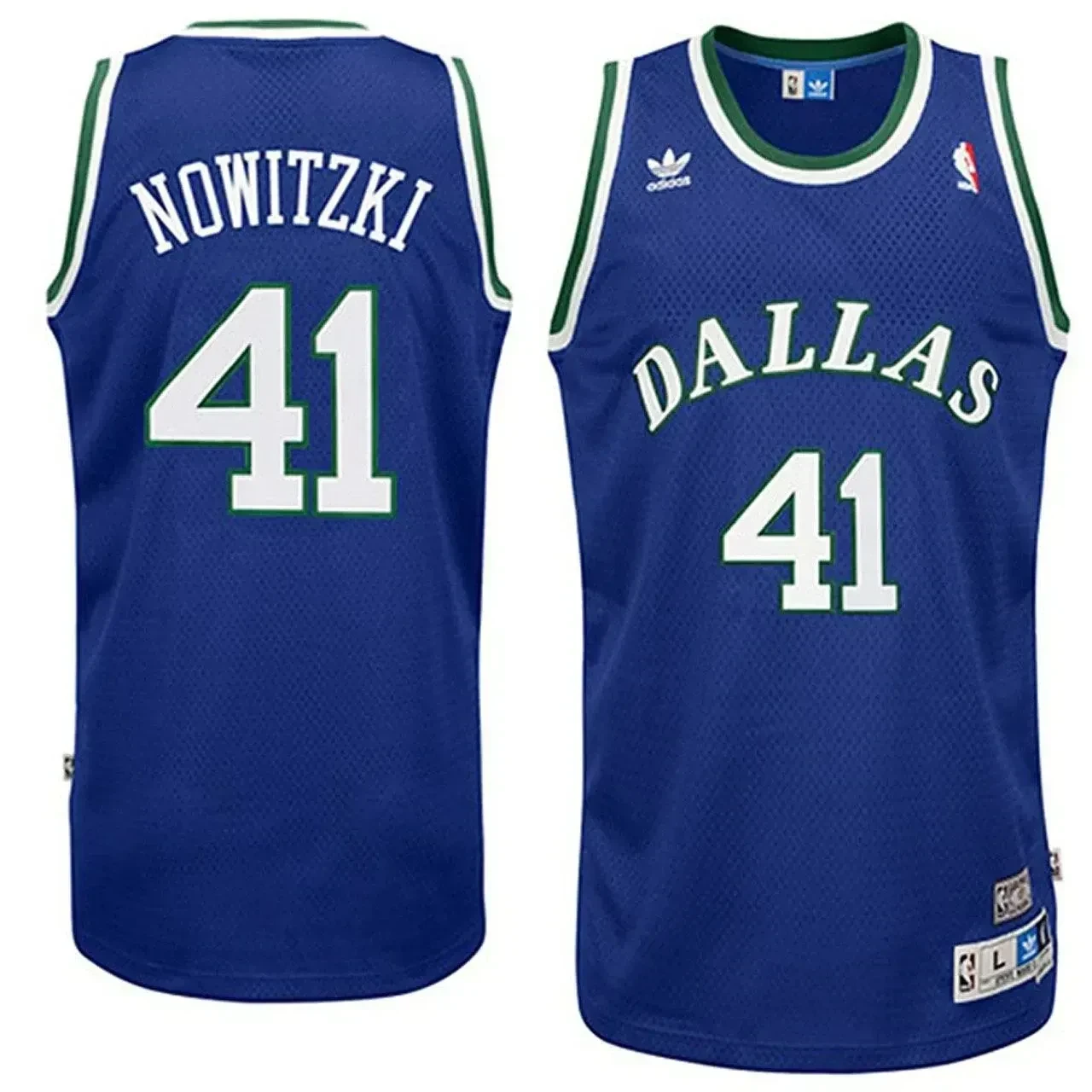 Men's Male Dirk Nowitzki Dallas Mavericks Soul Swingman Throwback Jersey