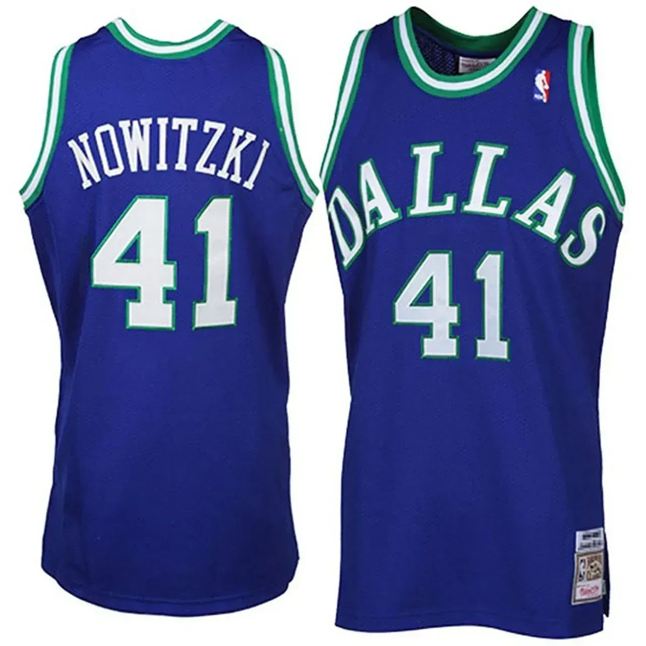 Men's Male Dirk Nowitzki Mitchell & Ness Dallas Mavericks Throwback Jersey