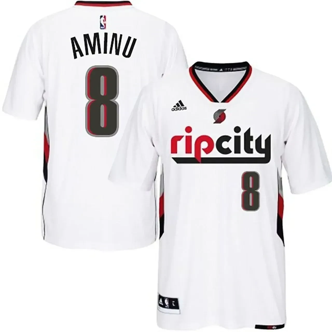 Men's Male Portland Trail Blazers 8 New Swingman Ripcity Pride White Jersey Al-farouq Aminu Jersey