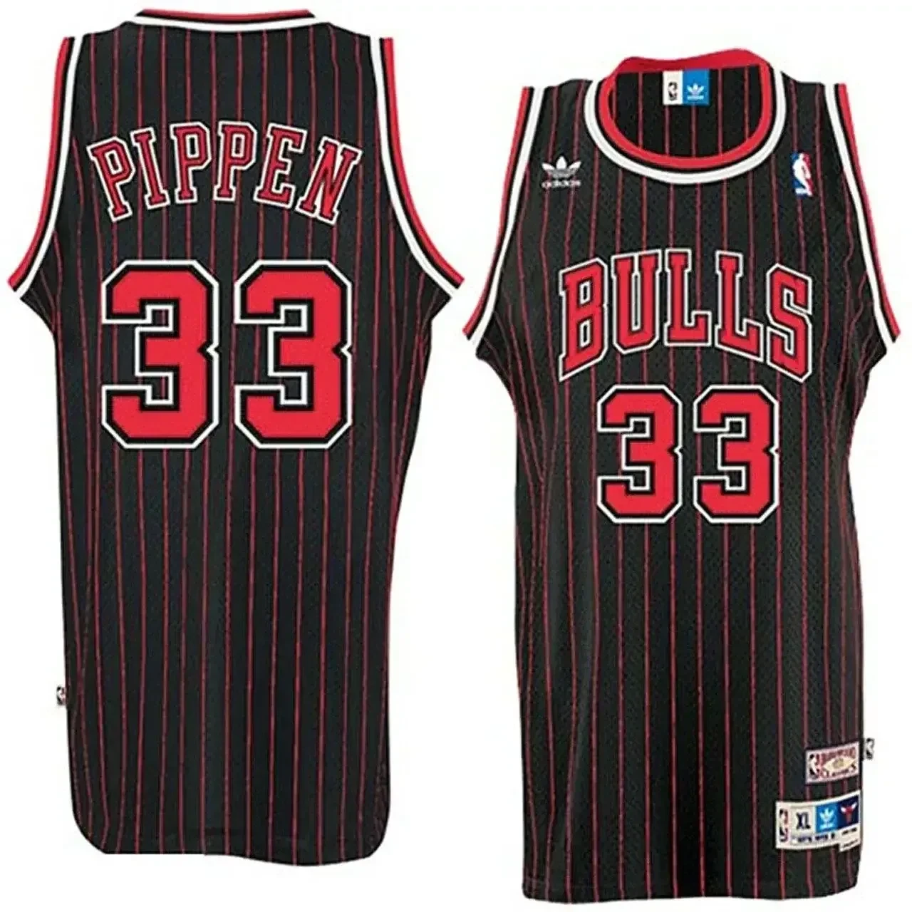 Men's Male Scottie Pippen Chicago Bulls 33 Throwback Swingman Jersey - Black Jersey