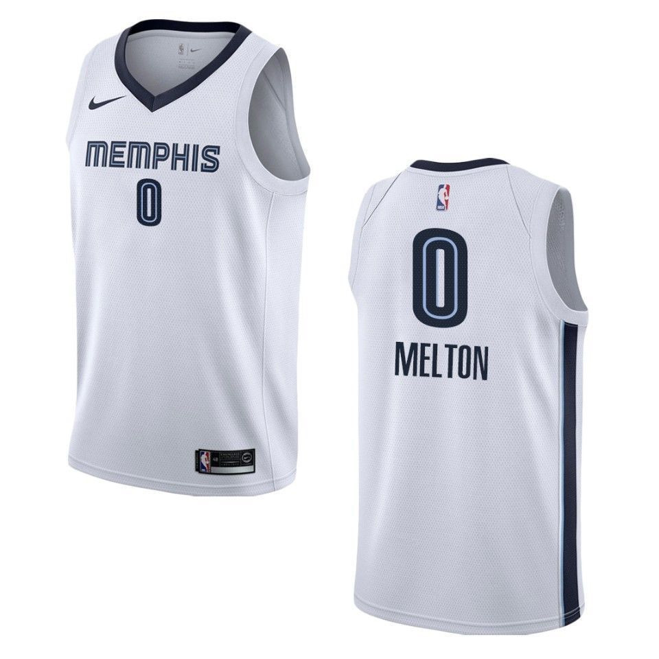 Men's Memphis Grizzlies 0 De'anthony Melton Association Swingman Jersey - White
