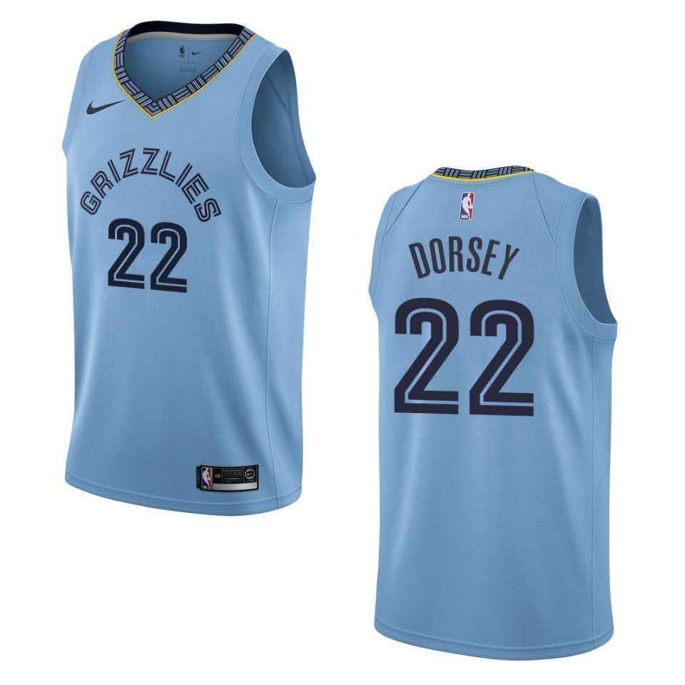 Men's Memphis Grizzlies 22 Tyler Dorsey Statement Swingman Jersey - Blue