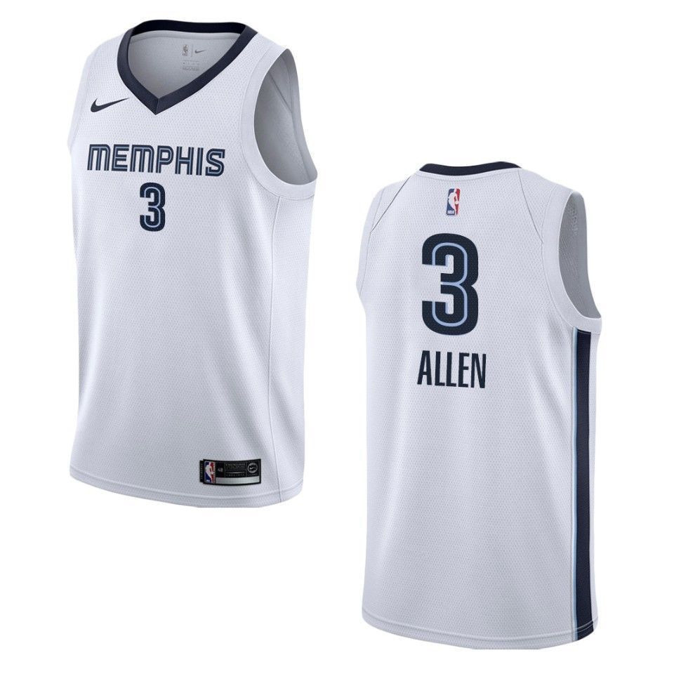 Men's Memphis Grizzlies 3 Grayson Allen Association Swingman Jersey - White