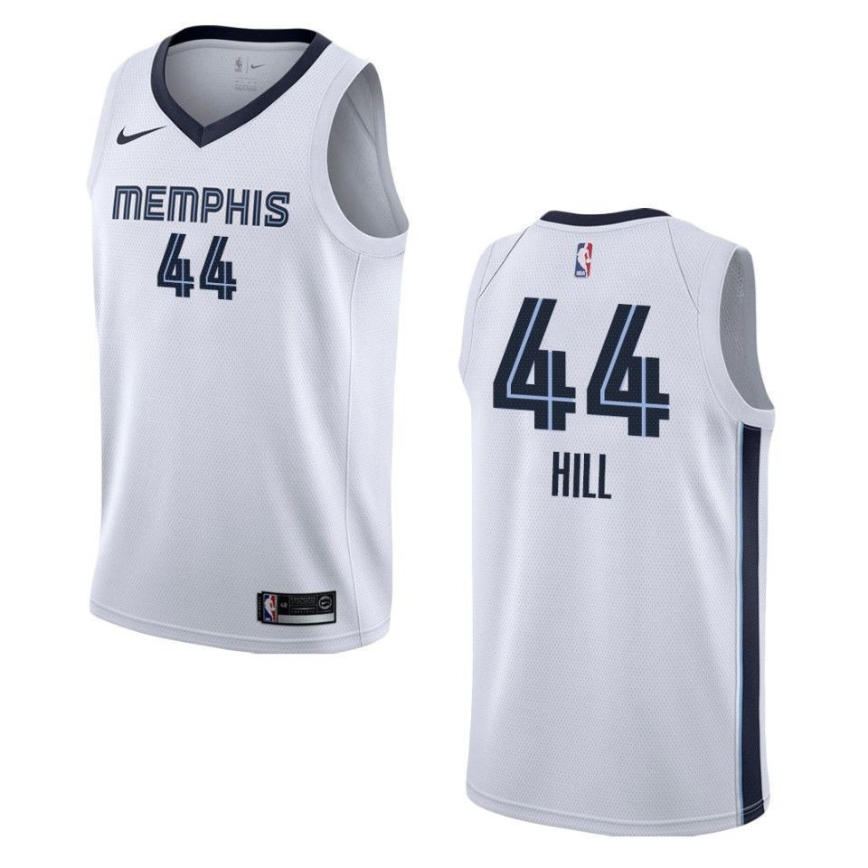 Men's Memphis Grizzlies 44 Solomon Hill Association Swingman Jersey - White