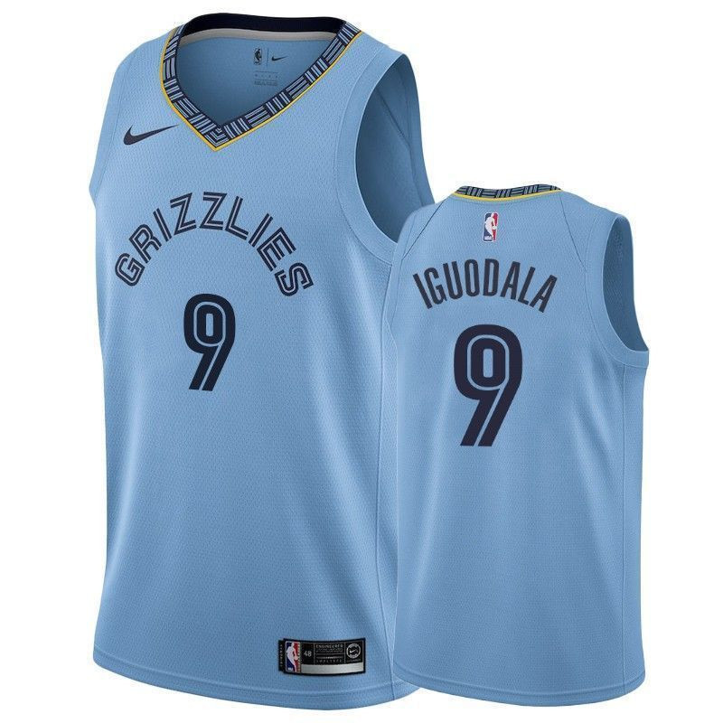 Men's Memphis Grizzlies Andre Iguodala 9 Statet Jersey